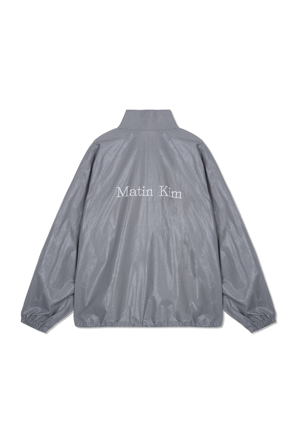 Matin Kim - Matin Kim Logo Coating Jumper (Dark Grey) product image 2 | TRAB K-Fashion Australia