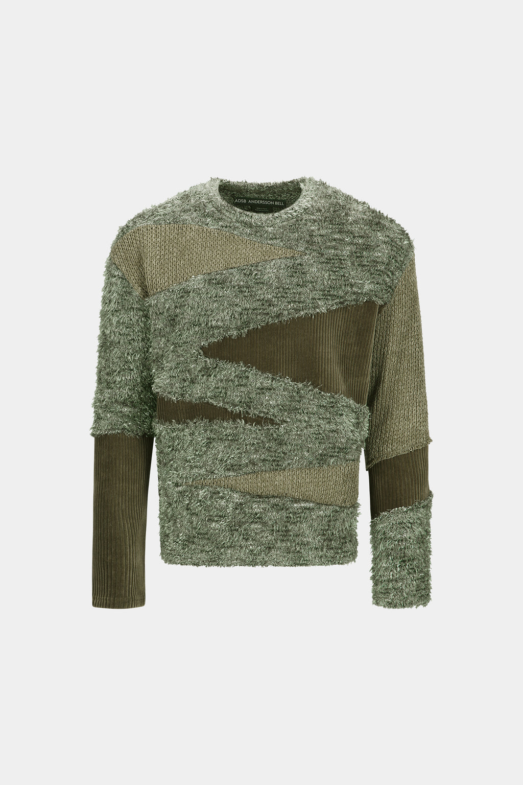 Andersson Bell - Ghillie Color Block Sweater (Khaki) product image 7 | TRAB K-Fashion Australia