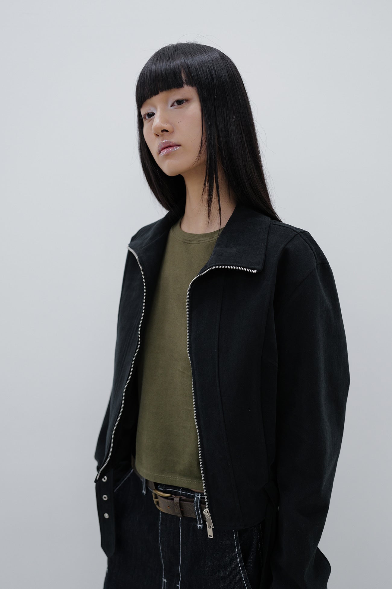 Deinet - Deinet Belted Cotton Jacket (Black) product image 11 | TRAB K-Fashion Australia