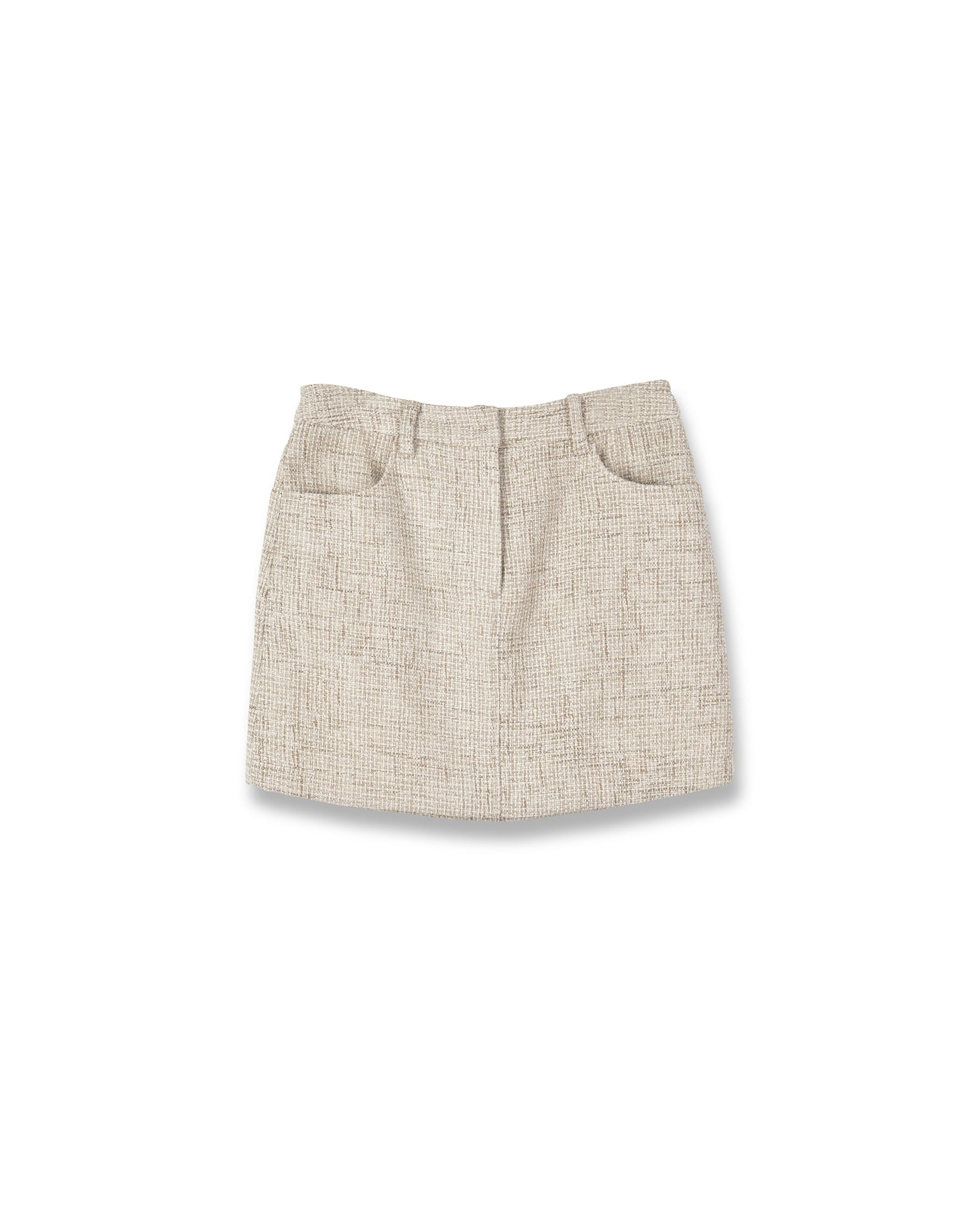 Brownyard - Tweed Mini Skirt (Beige) product image 1 | TRAB K-Fashion Australia