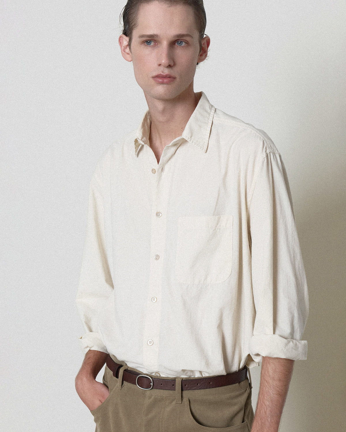 Brownyard - Washed Shirt (Ecru) product image 3 | TRAB K-Fashion Australia