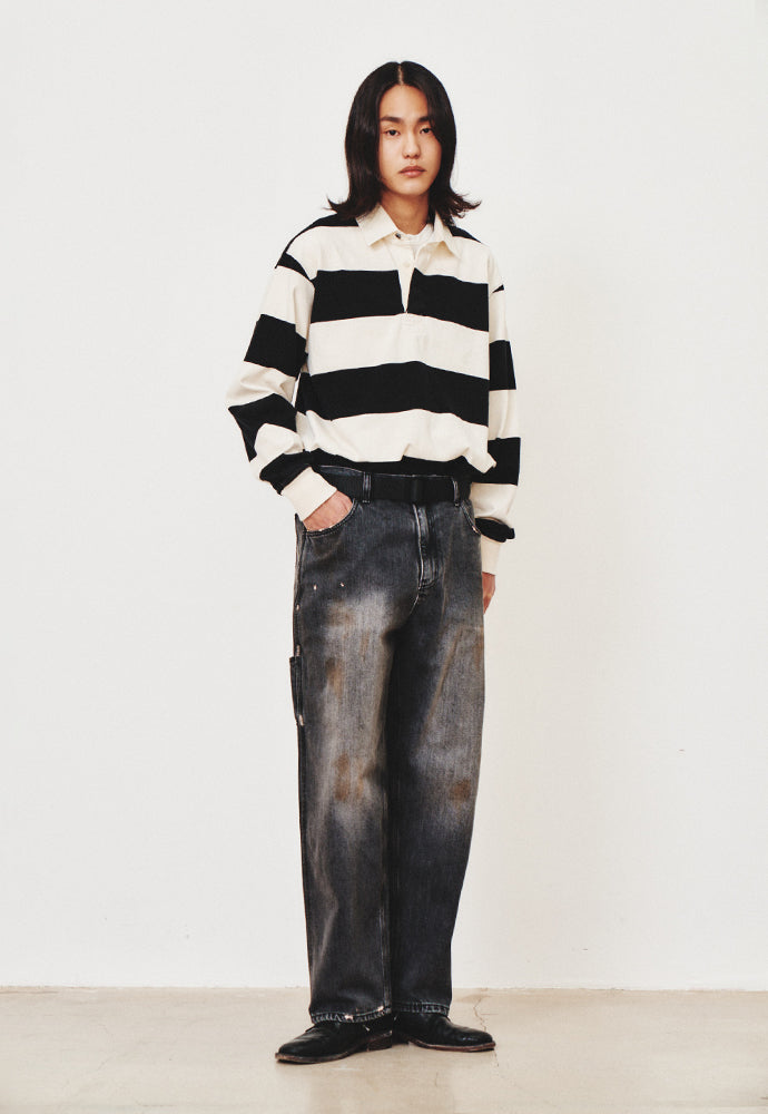 Art if acts - Garment Washed Rugby Tee (Black) product image 5 | TRAB K-Fashion Australia