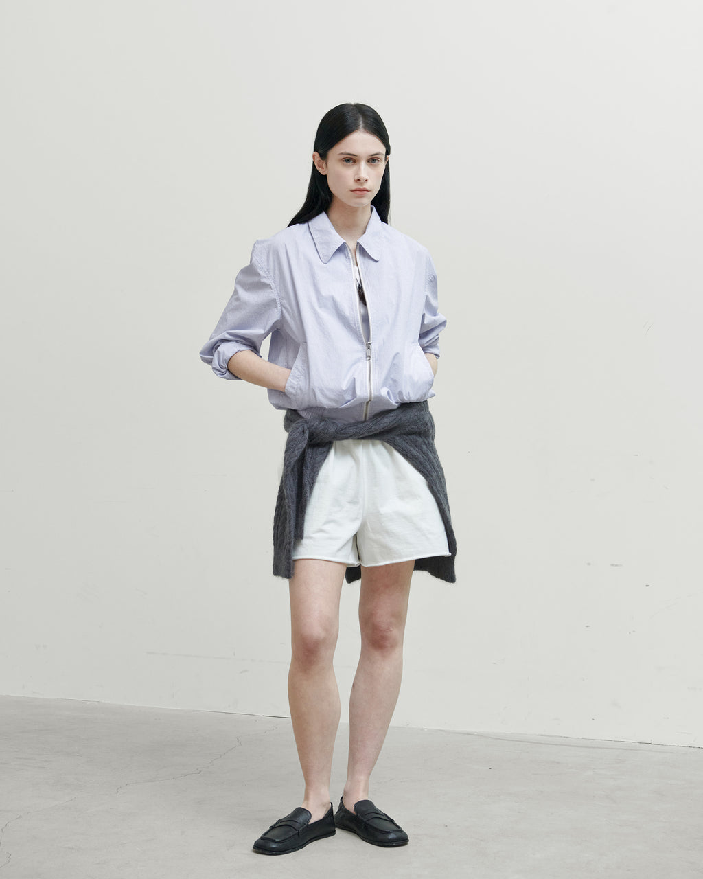 Brownyard - Stripe Blouson (Blue Stripe) product image 1 | TRAB K-Fashion Australia
