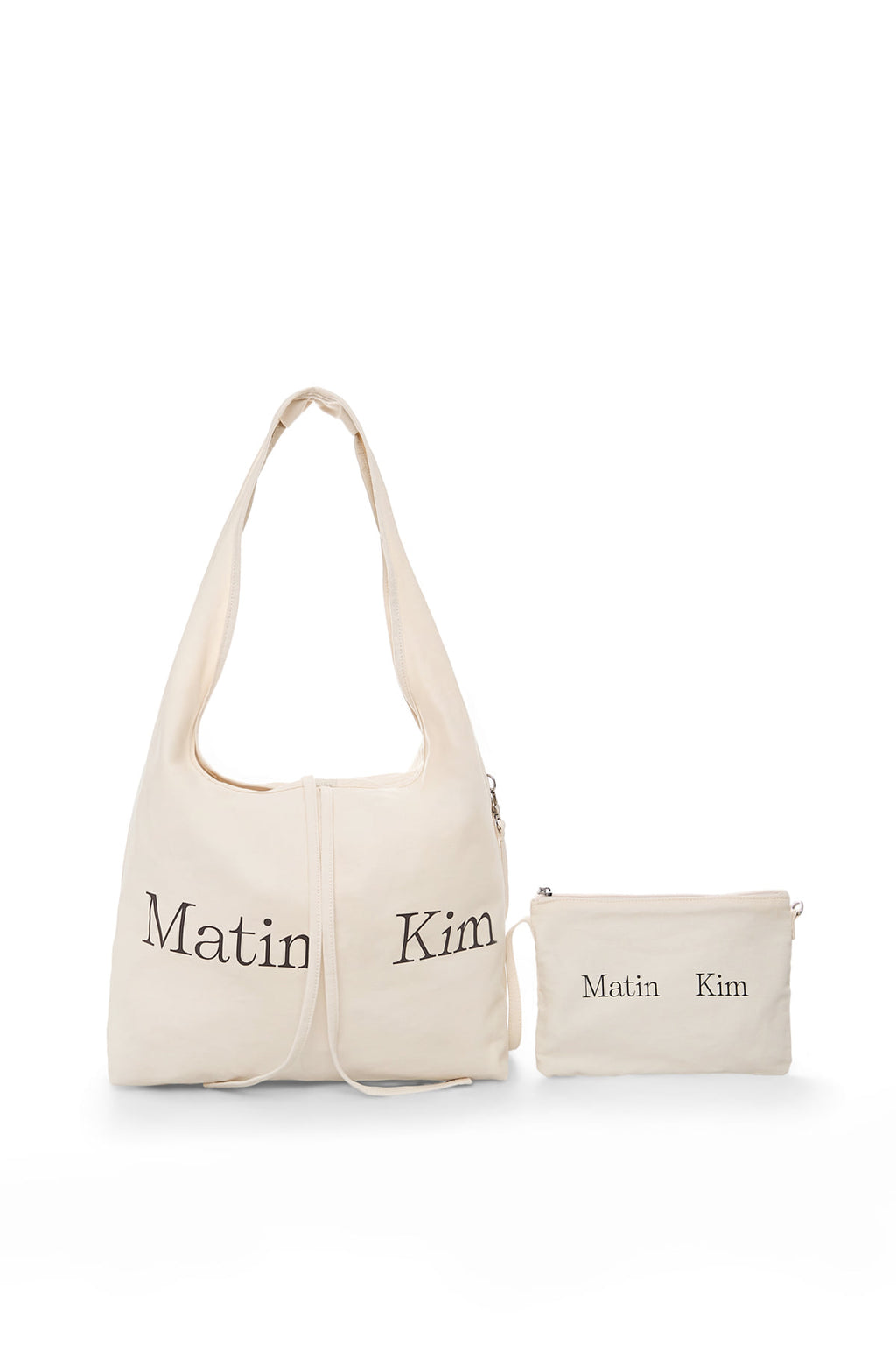 Matin Kim - [Pre-Order – Ships July 29] Logo Point Round Ecobag (Ivory) product image 3 | TRAB K-Fashion Australia