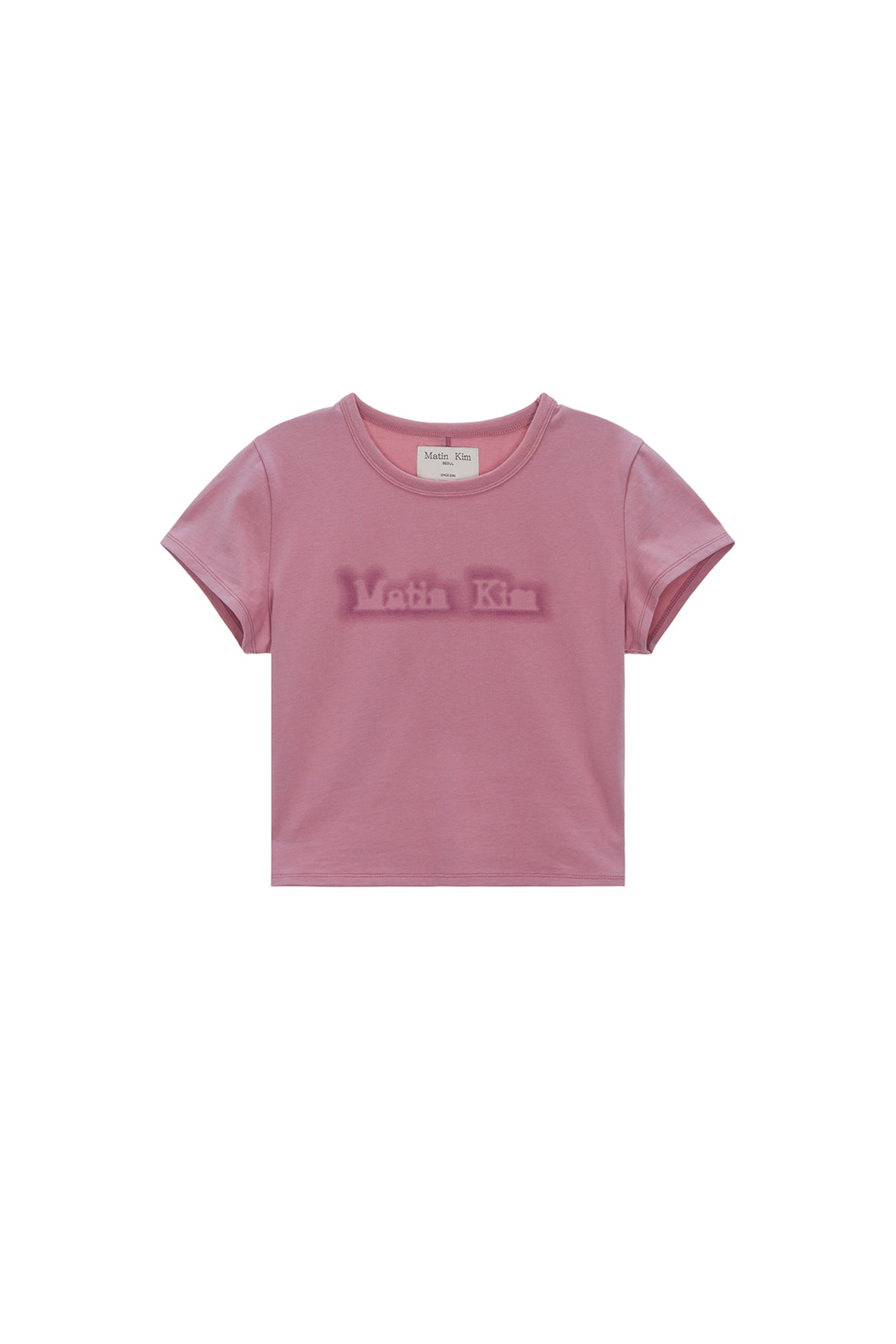 Matin Kim - Matin Shade Logo Crop Top (Pink) product image 1 | TRAB K-Fashion Australia
