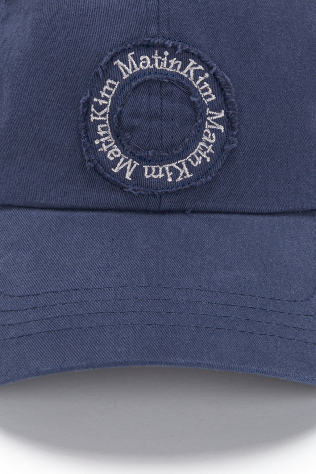 Matin Kim - Applique Circle Logo Ball Cap (Blue) product image 4 | TRAB K-Fashion Australia