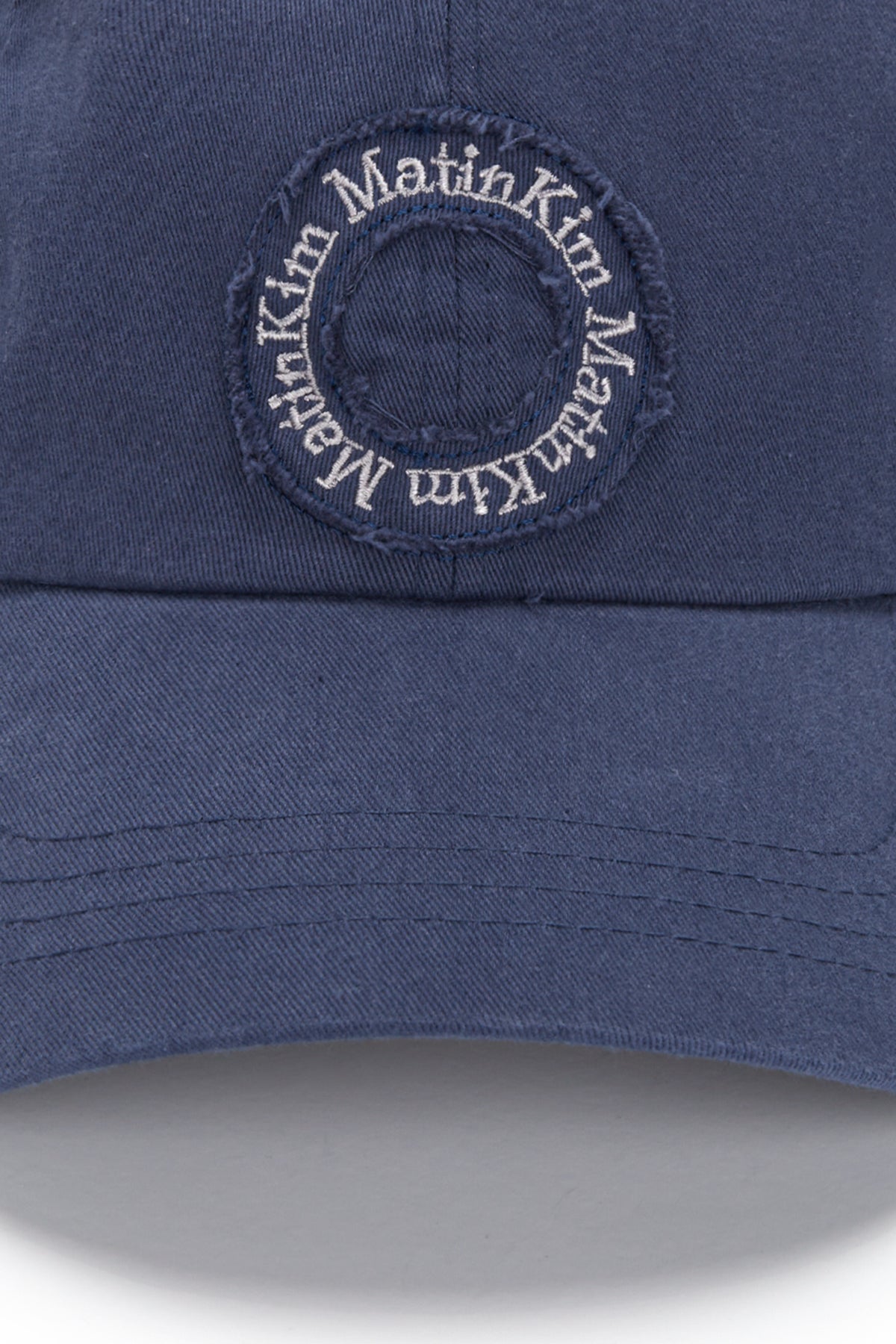 Matin Kim - Applique Circle Logo Ball Cap (Blue) product image 4 | TRAB K-Fashion Australia