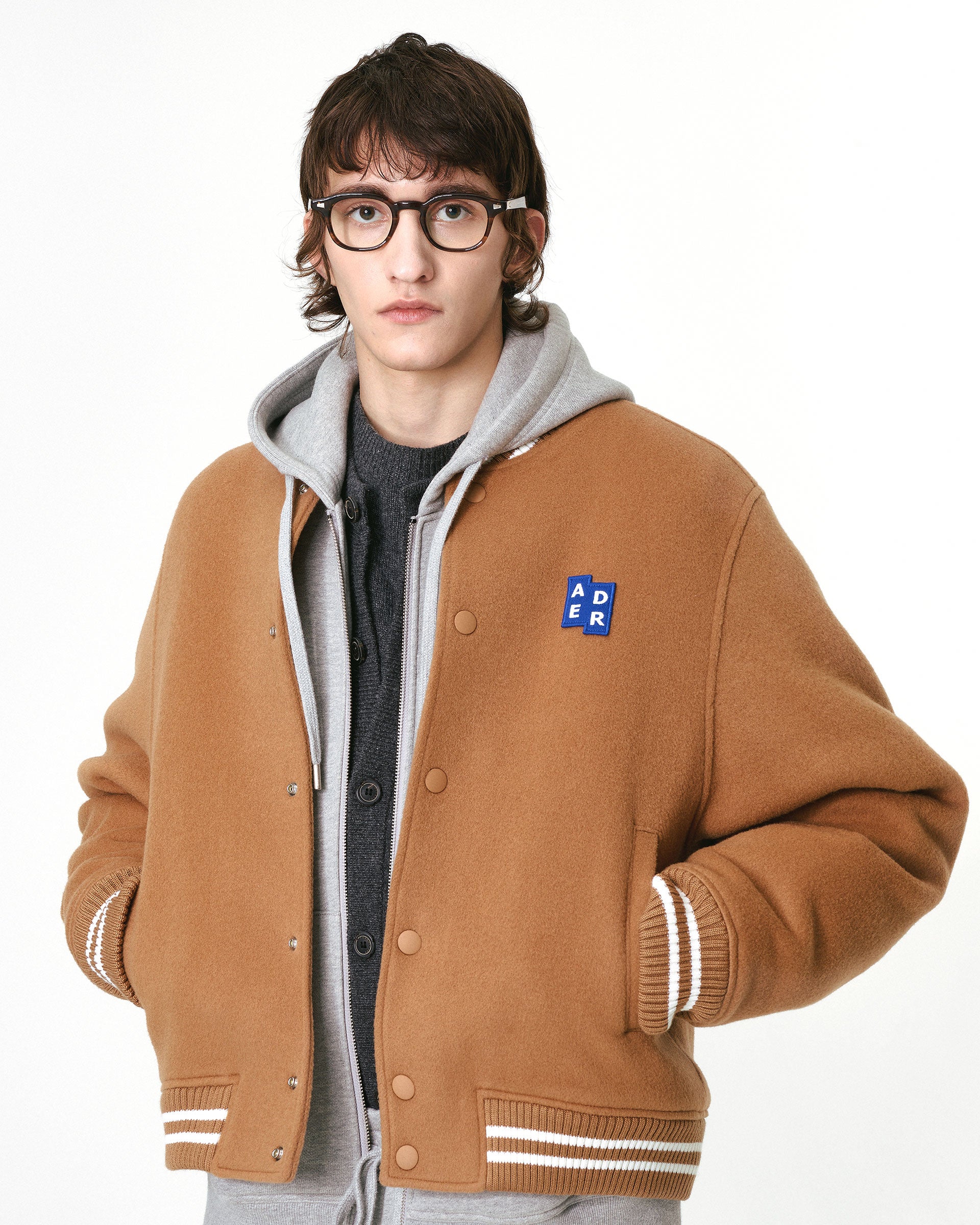 Ader Error - Sig; BL Tag varsity jacket 01 (Camel) product image 15 | TRAB K-Fashion Australia
