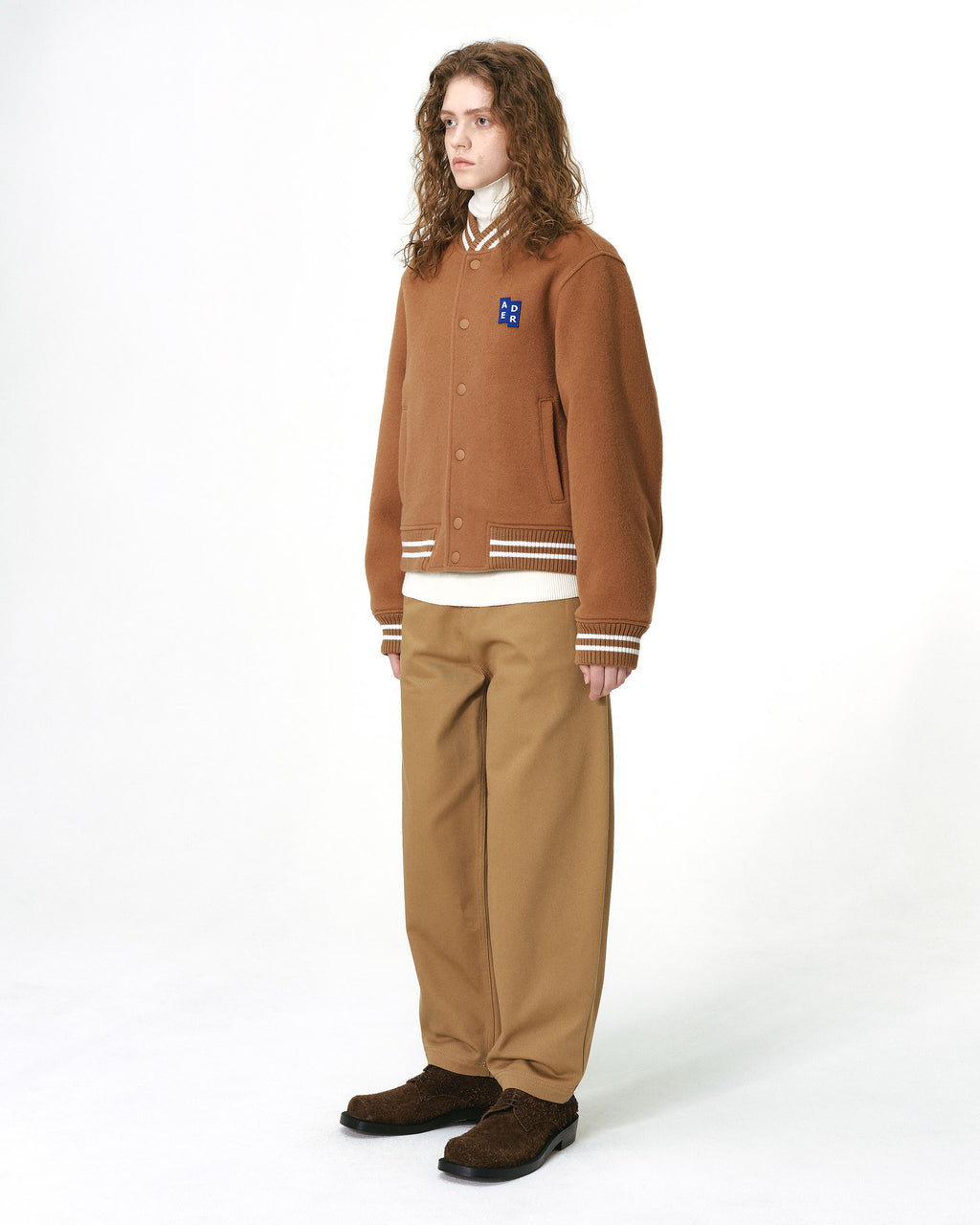 Ader Error - Sig; BL Tag varsity jacket 01 (Camel) product image 16 | TRAB K-Fashion Australia