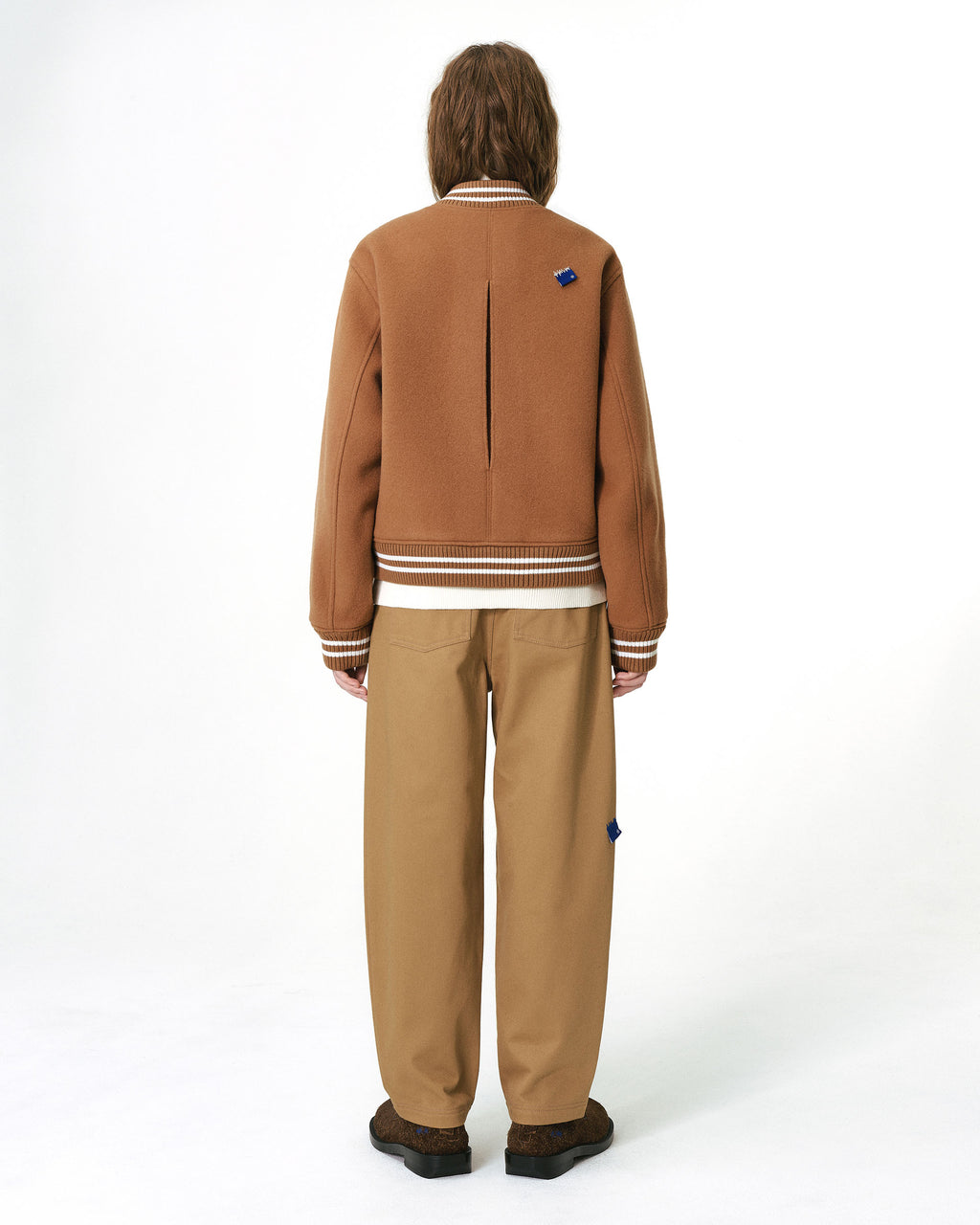 Ader Error - Sig; BL Tag varsity jacket 01 (Camel) product image 4 | TRAB K-Fashion Australia