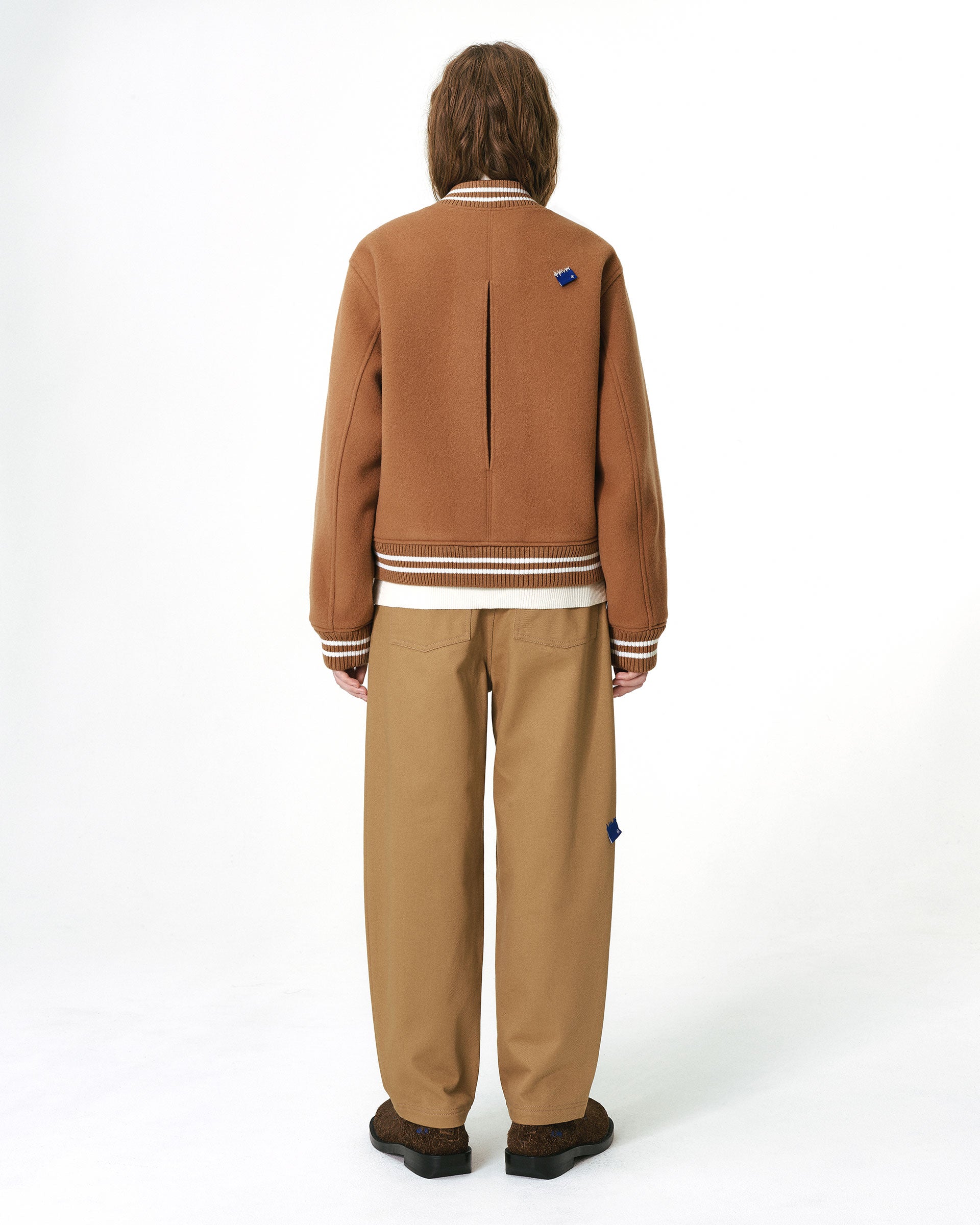 Ader Error - Sig; BL Tag varsity jacket 01 (Camel) product image 4 | TRAB K-Fashion Australia