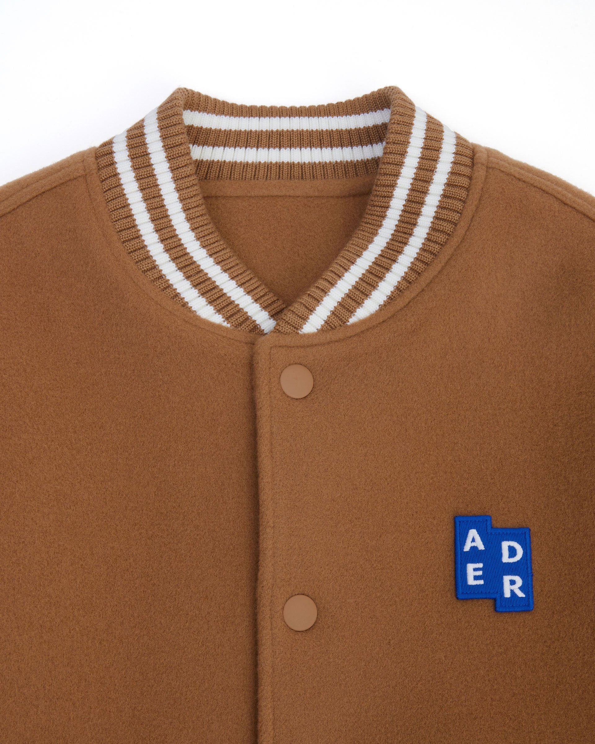 Ader Error - Sig; BL Tag varsity jacket 01 (Camel) product image 5 | TRAB K-Fashion Australia
