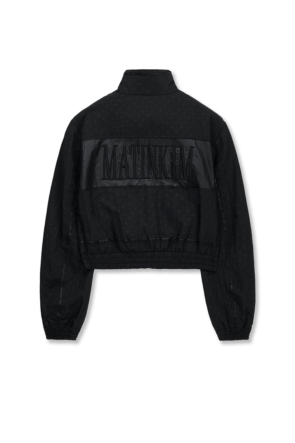 Matin Kim - Cropped Embroidery Back Logo Jumper (Strong Black) product image 2 | TRAB K-Fashion Australia