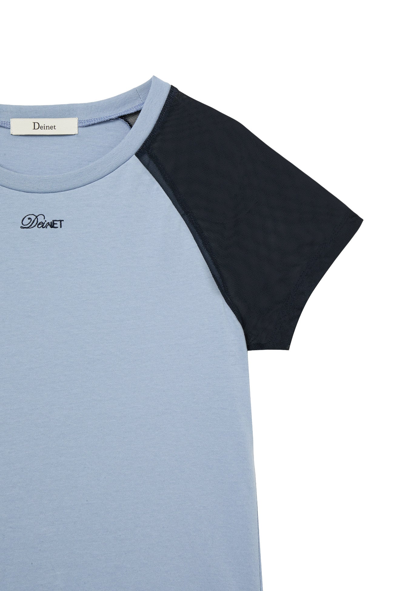 Deinet - Mesh Contrast Raglan T-Shirt (Blue) product image 4 | TRAB K-Fashion Australia