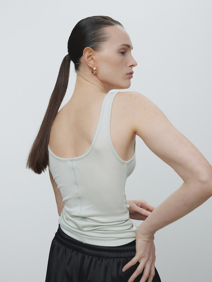 Tonywack - Tencel U-Neck Sleeveless (Mint) product image 2 | TRAB K-Fashion Australia