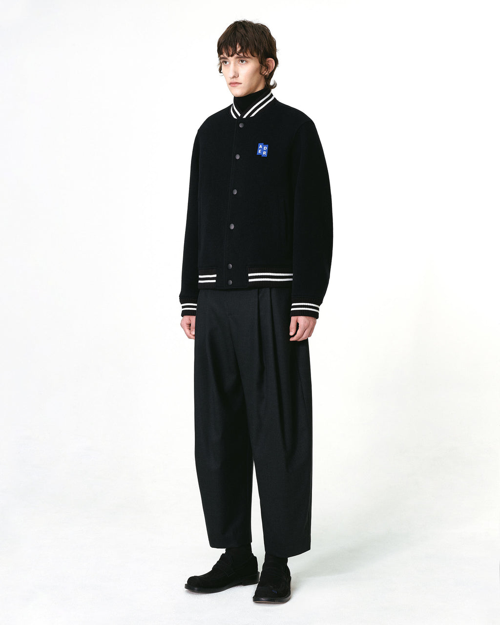 Ader Error - Sig; BL Tag varsity jacket 01 (Noir) product image 3 | TRAB K-Fashion Australia