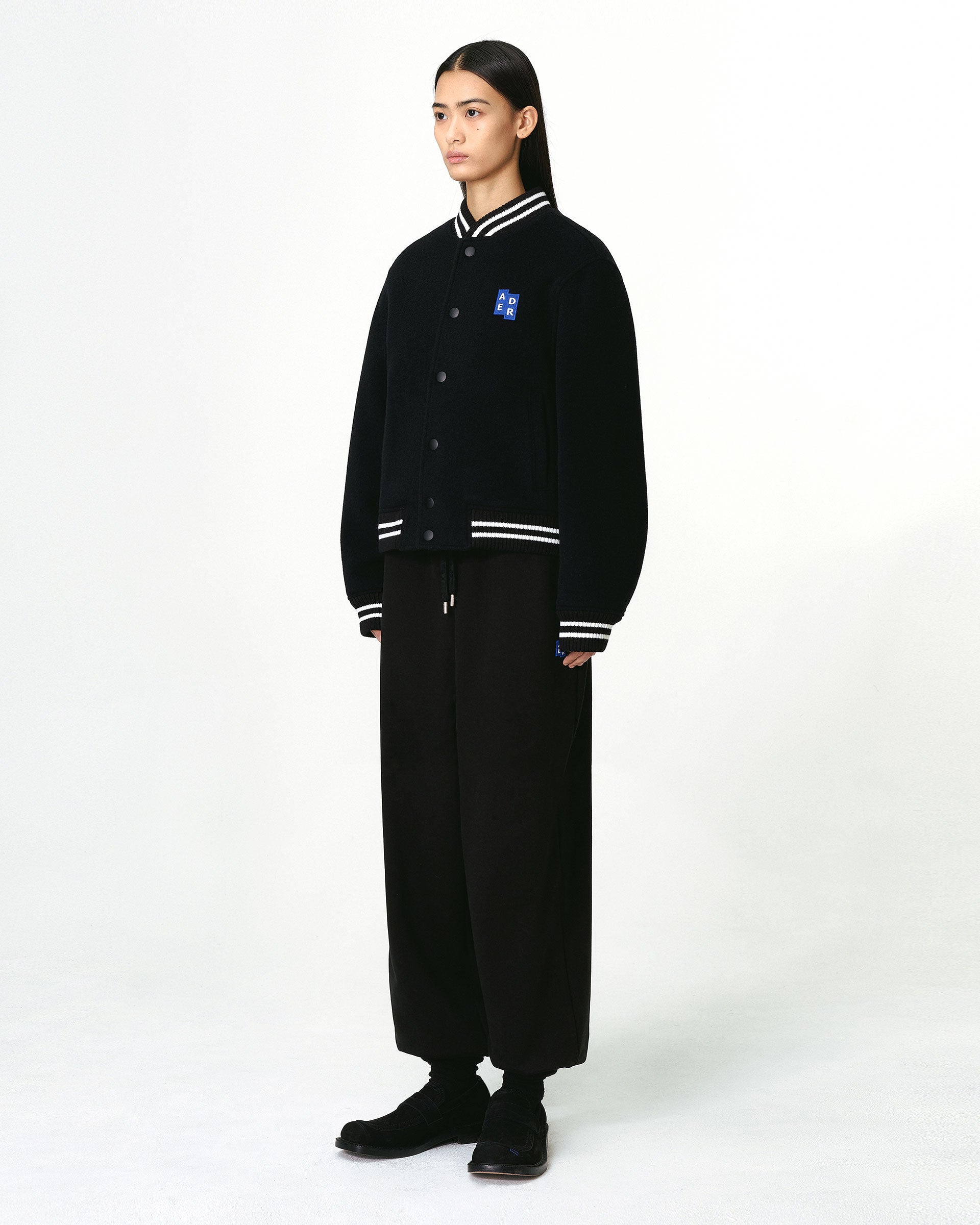 Ader Error - Sig; BL Tag varsity jacket 01 (Noir) product image 3 | TRAB K-Fashion Australia