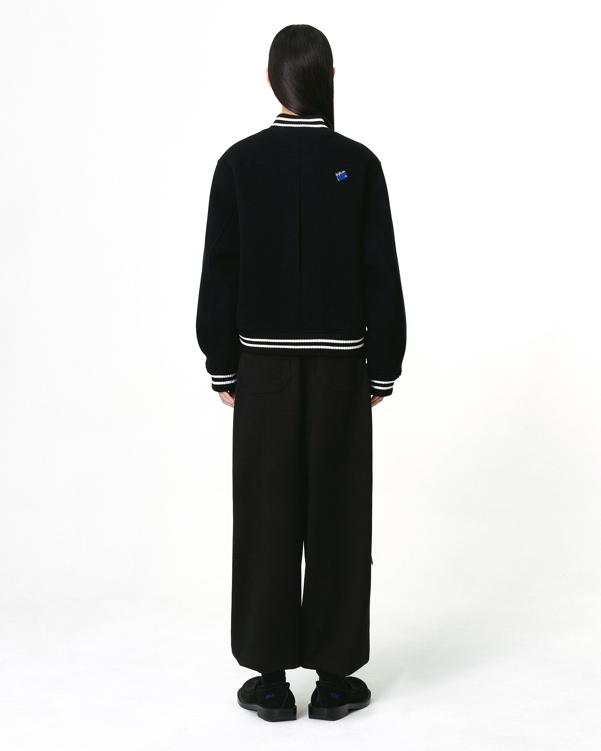 Ader Error - Sig; BL Tag varsity jacket 01 (Noir) product image 4 | TRAB K-Fashion Australia