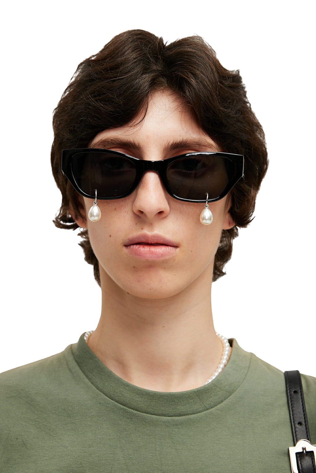 Kimhe Kim - Pearl Tears Cat-Eye Sunglasses (Black) product image 9 | TRAB K-Fashion Australia