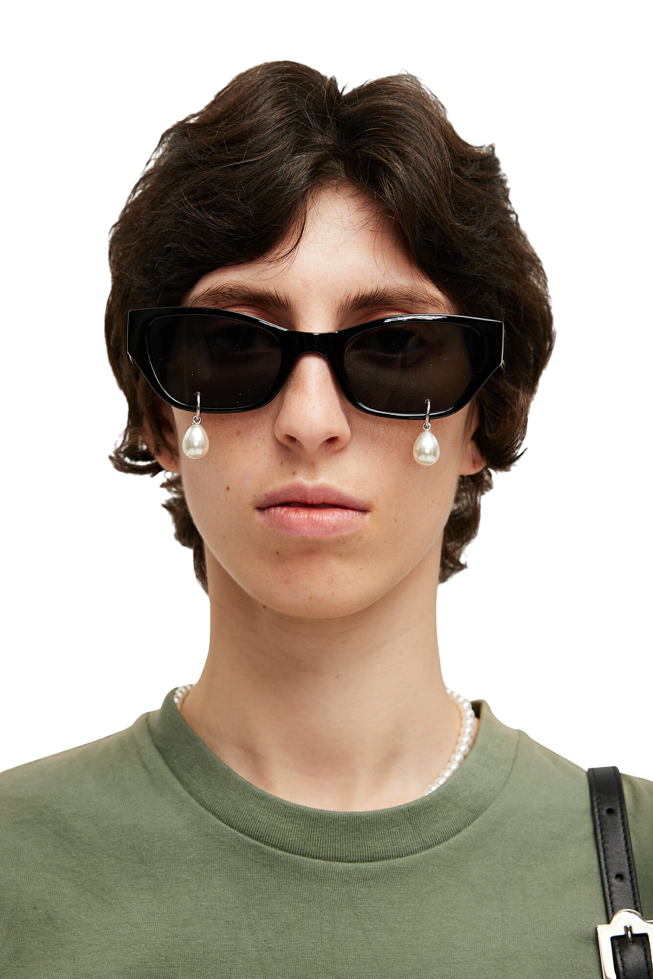 Kimhe Kim - Pearl Tears Cat-Eye Sunglasses (Black) product image 9 | TRAB K-Fashion Australia