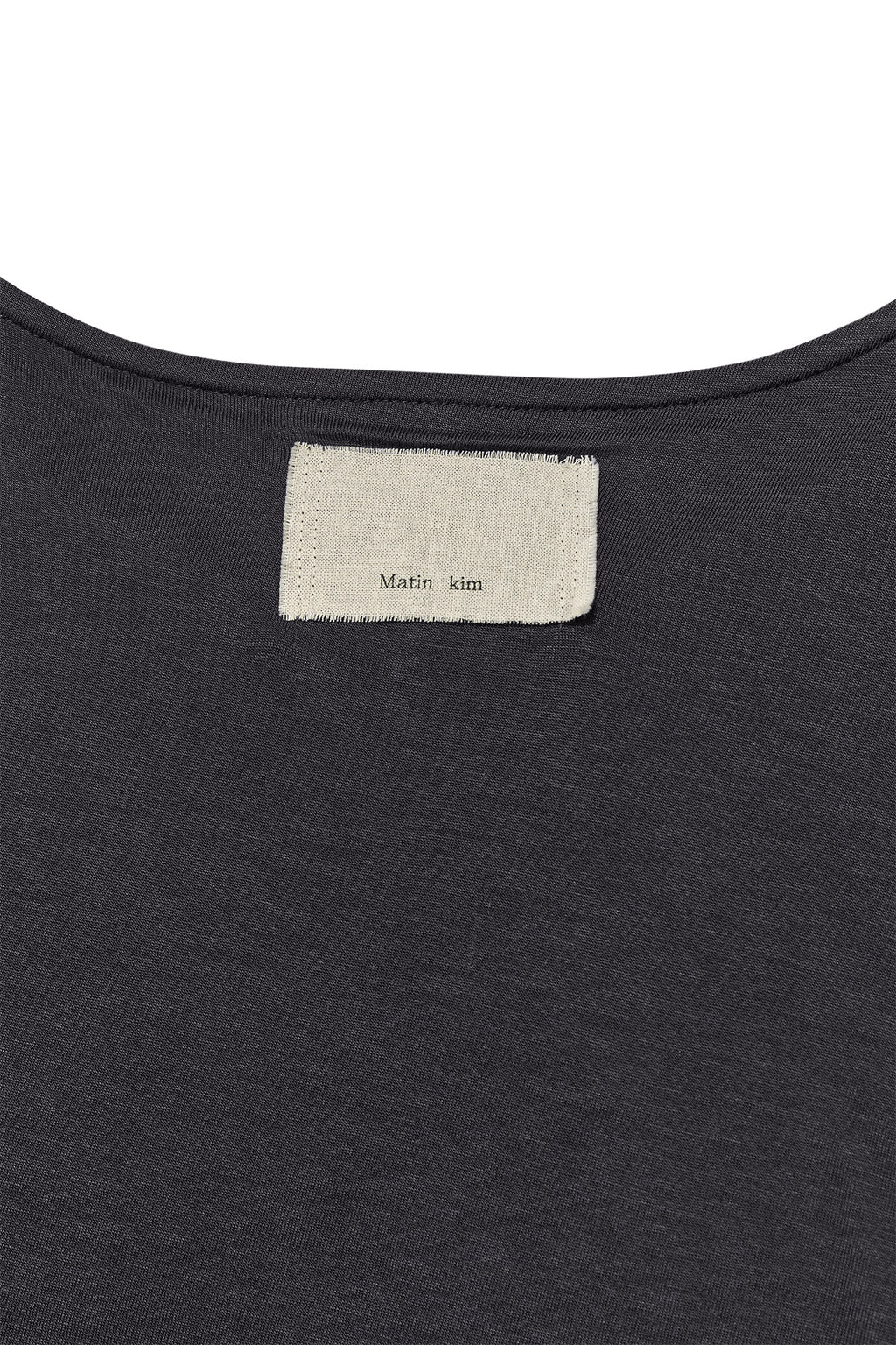 Matin Kim - Turn Up Detail Layered Top (Charcoal) product image 6 | TRAB K-Fashion Australia