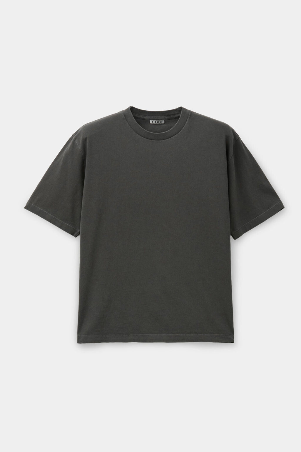 Coor - Pigment Dyed Cotton T-Shirt (Washed Charcoal) product image 1 | TRAB K-Fashion Australia
