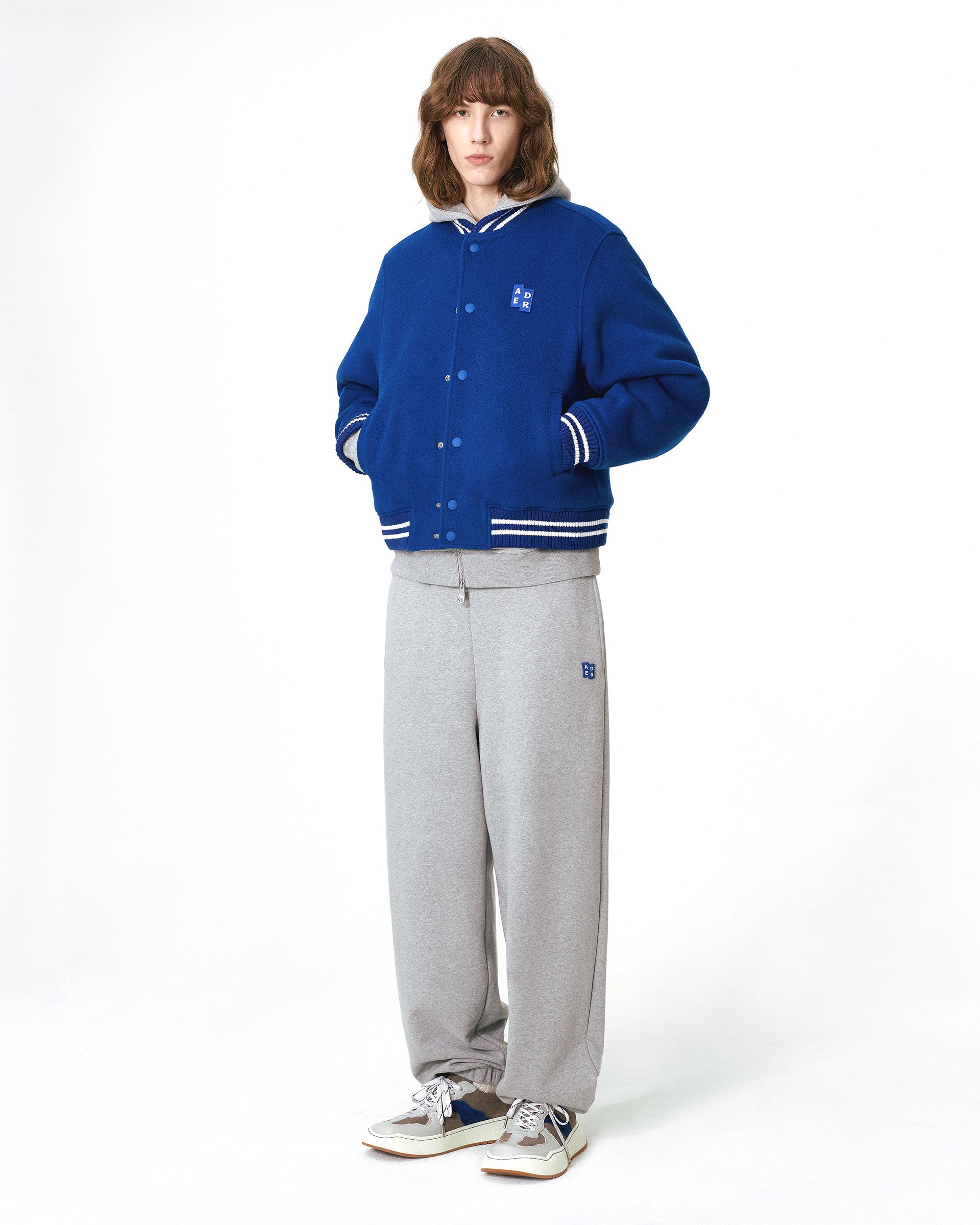 Ader Error - Sig; BL Tag varsity jacket 01 (Z-Blue) product image 1 | TRAB K-Fashion Australia