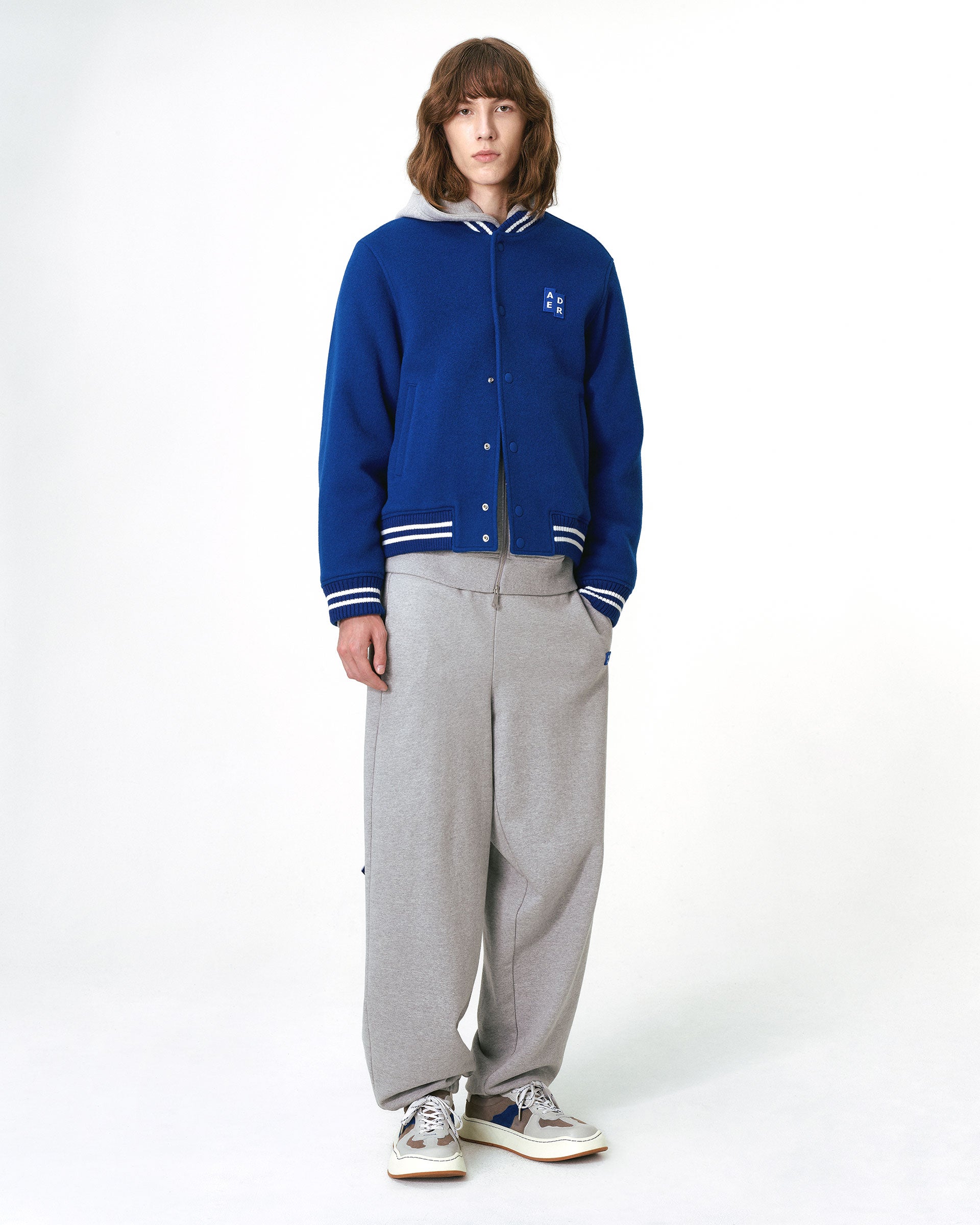 Ader Error - Sig; BL Tag varsity jacket 01 (Z-Blue) product image 2 | TRAB K-Fashion Australia