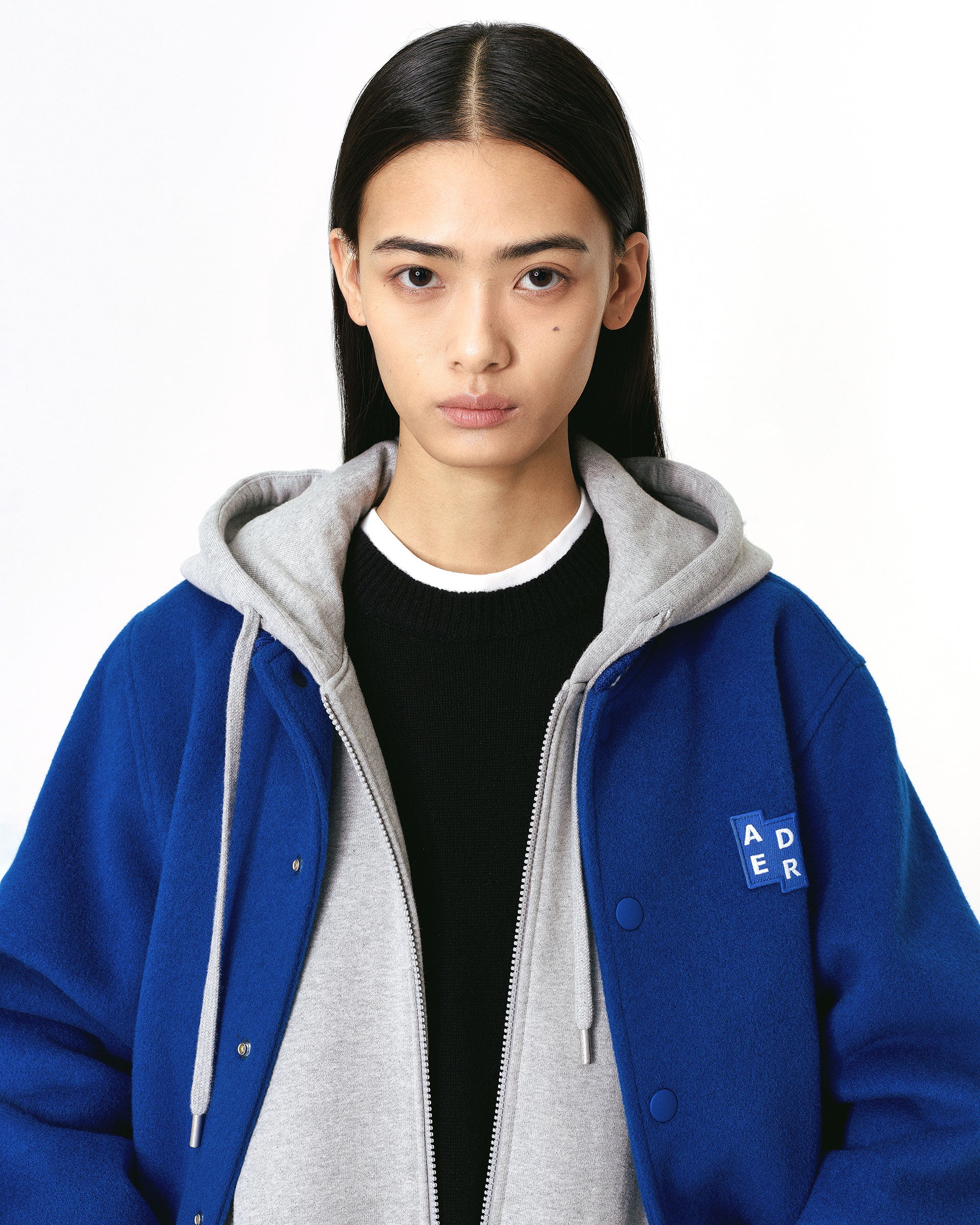 Ader Error - Sig; BL Tag varsity jacket 01 (Z-Blue) product image 4 | TRAB K-Fashion Australia