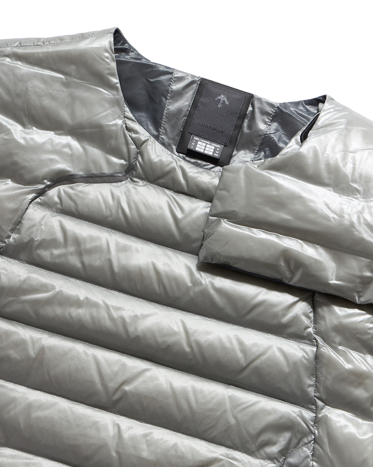 Eastlogue - Asymmetric Bullet Proof Down Vest (Silver) product image 8 | TRAB K-Fashion Australia