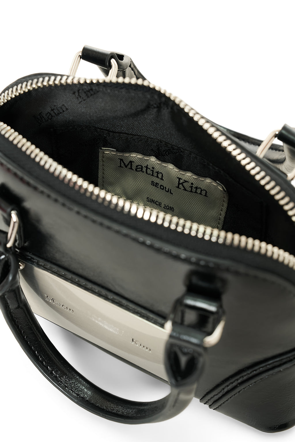 Matin Kim - Curve Zip Mini Bag (Black) product image 5 | TRAB K-Fashion Australia