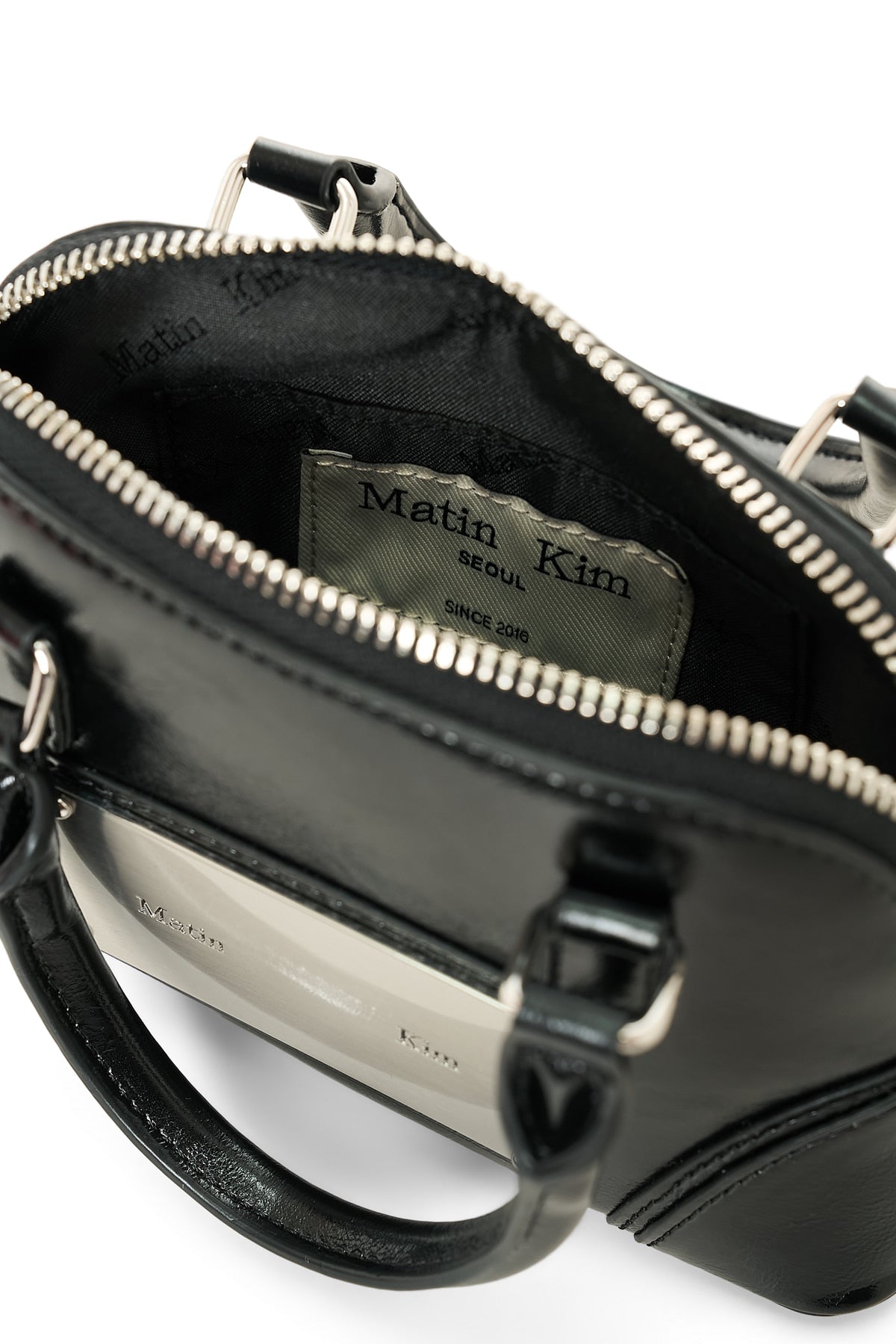 Matin Kim - Curve Zip Mini Bag (Black) product image 5 | TRAB K-Fashion Australia