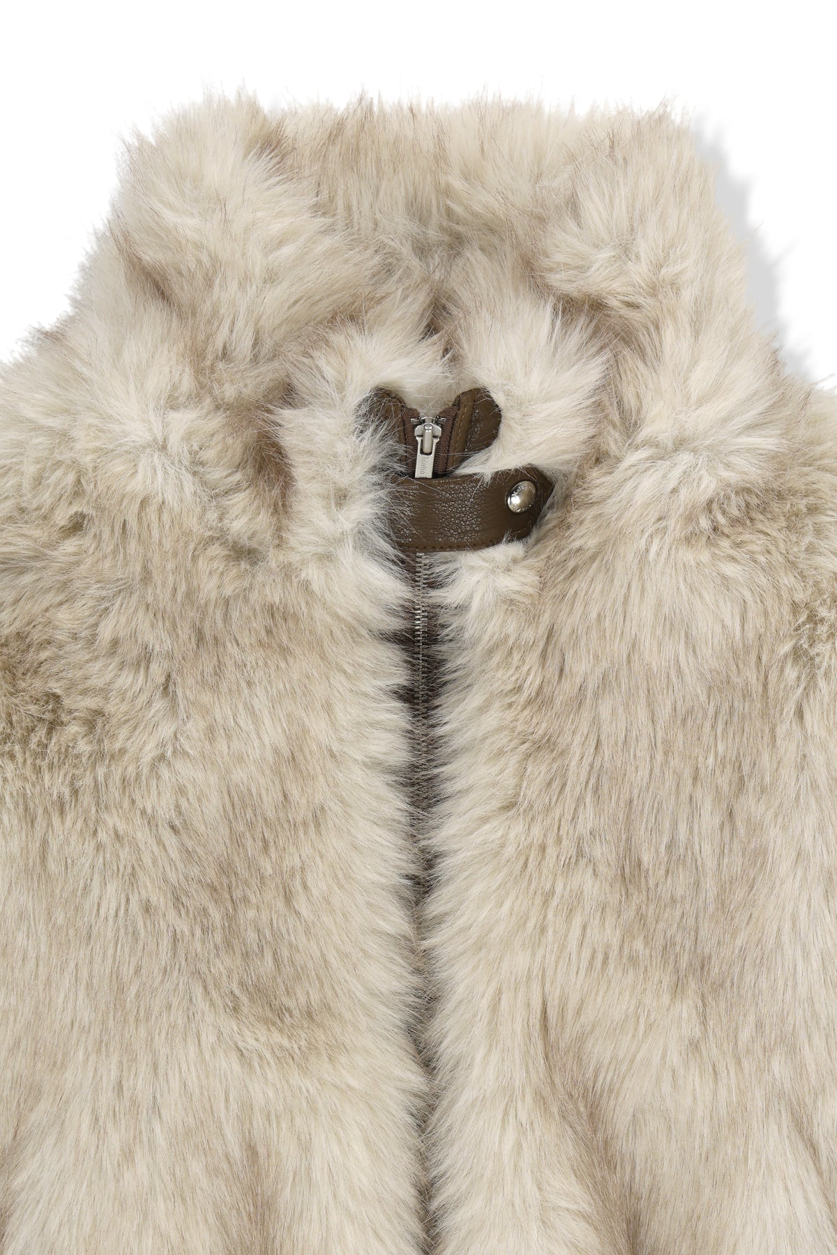 Matin Kim - Tab Detail Fur Jumper (Ivory) product image 3 | TRAB K-Fashion Australia