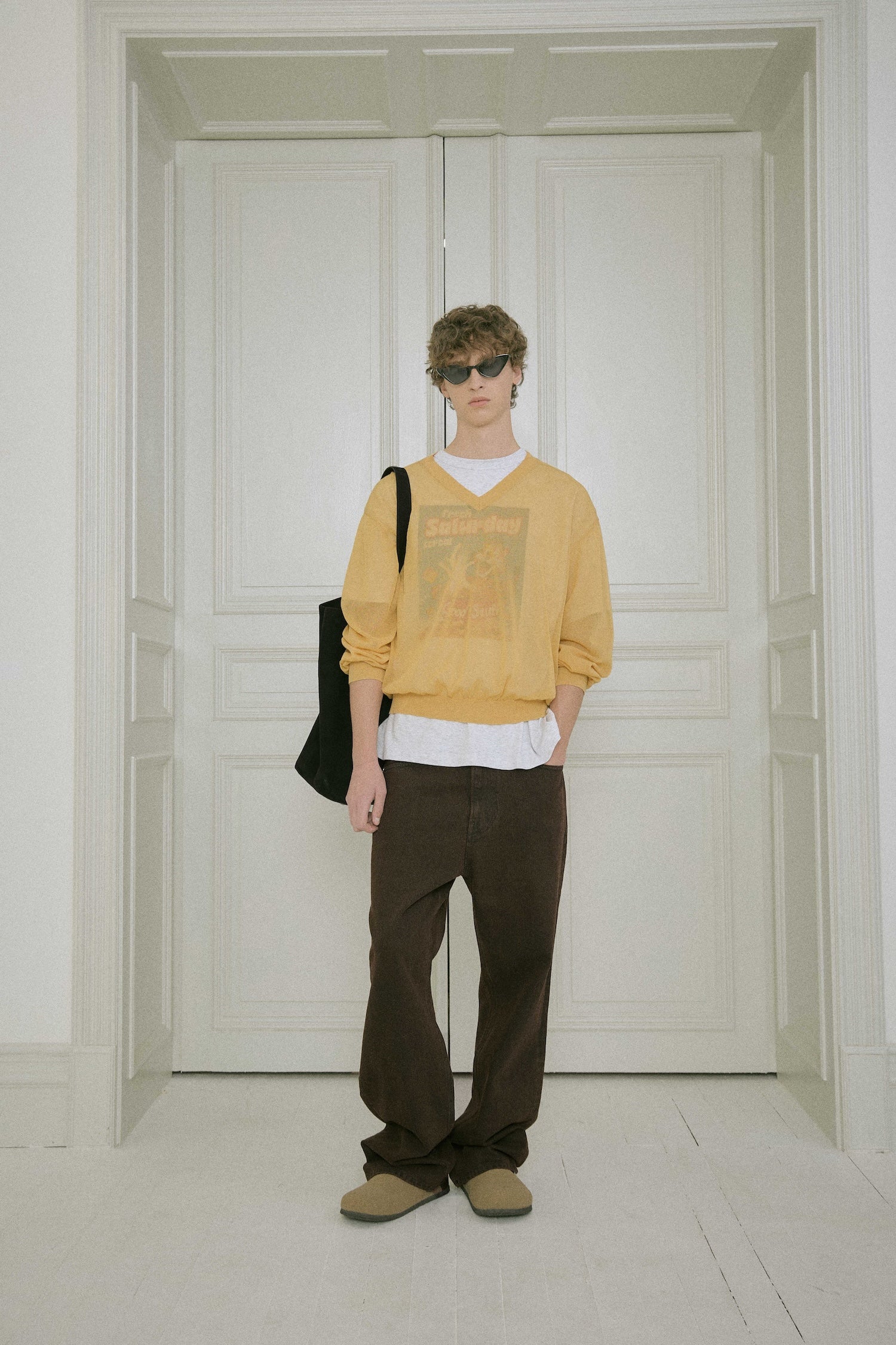 Stu - Straight Denim Pants (Brown) product image 6 | TRAB K-Fashion Australia