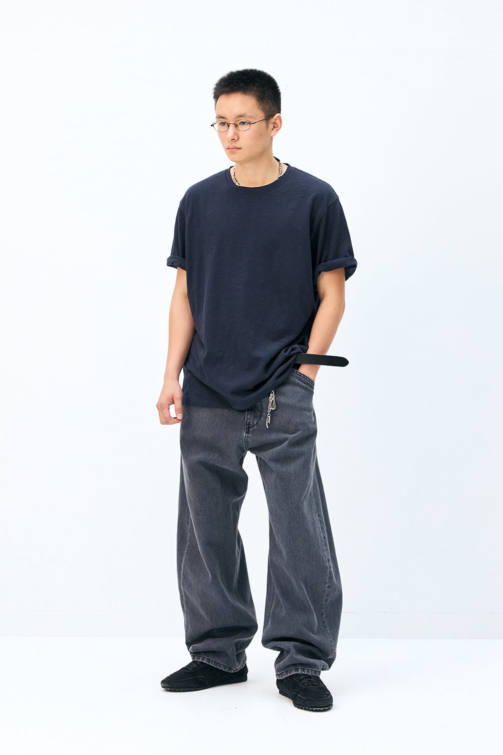 Hatchingroom - Base Tee Slub Dark (Navy) product image 7 | TRAB K-Fashion Australia