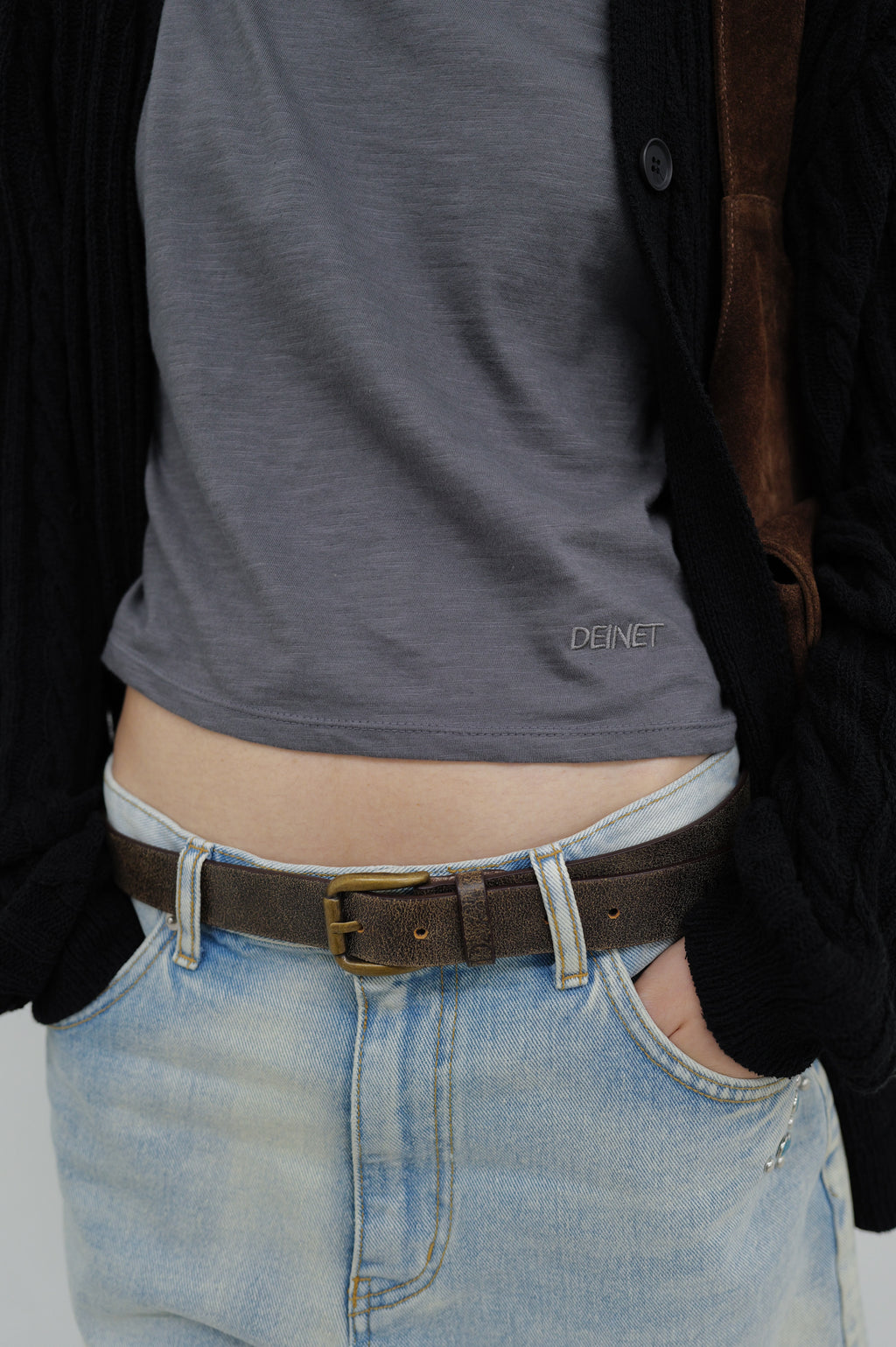 Deinet - Deinet Cable Cardigan (Black) product image 12 | TRAB K-Fashion Australia