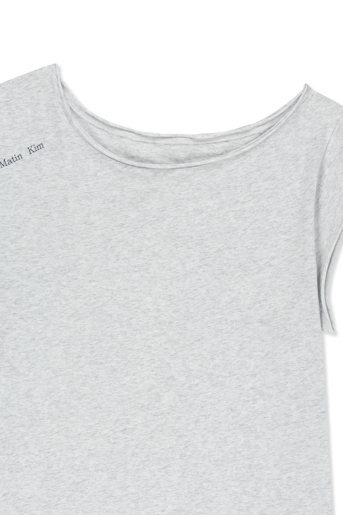 Matin Kim - Asymmetric Off Shoulder Top (Light Grey) product image 3 | TRAB K-Fashion Australia