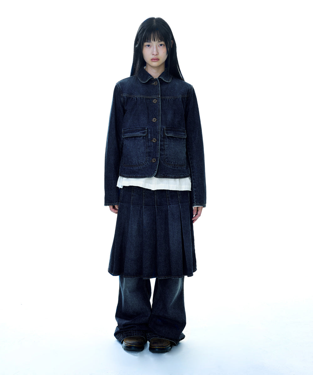Coyseio ダークブルー デニムジャケット Coyseio - Deep Denim Jacket (Navy) | TRAB K-Fashion Australia