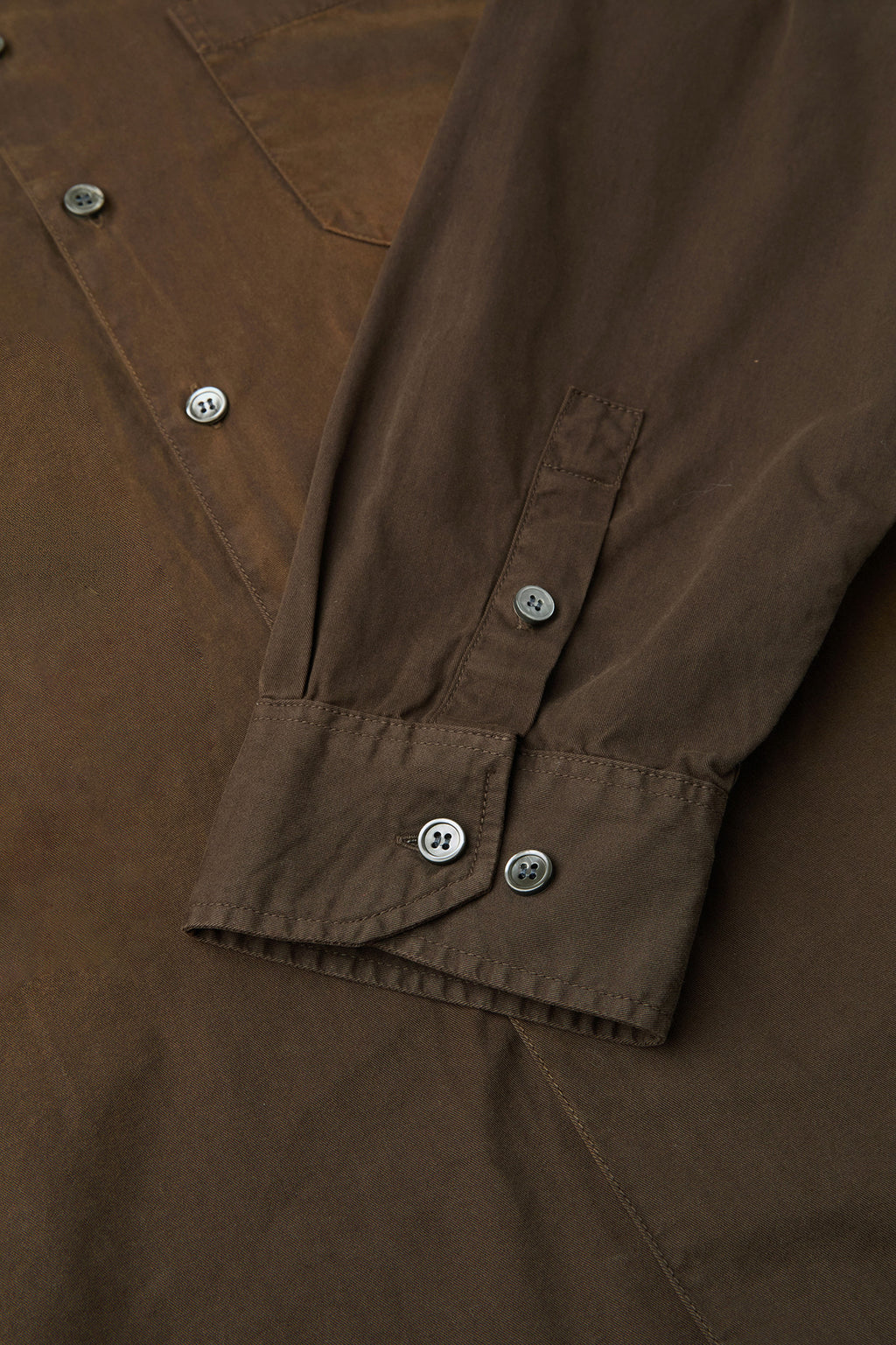 Coor - Washed Dyed Sun Faded Shirt (Washed Brown) product image 6 | TRAB K-Fashion Australia