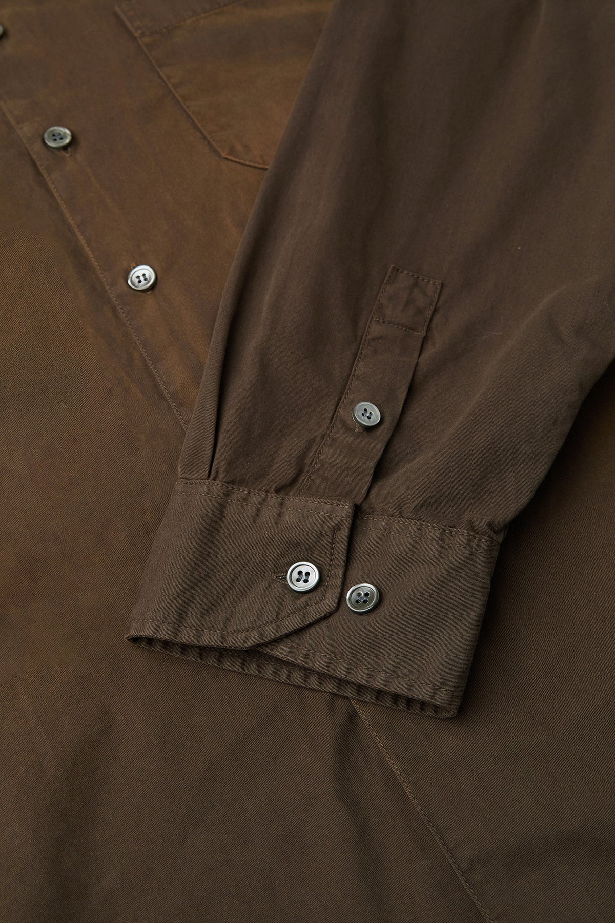 Coor - Washed Dyed Sun Faded Shirt (Washed Brown) product image 6 | TRAB K-Fashion Australia
