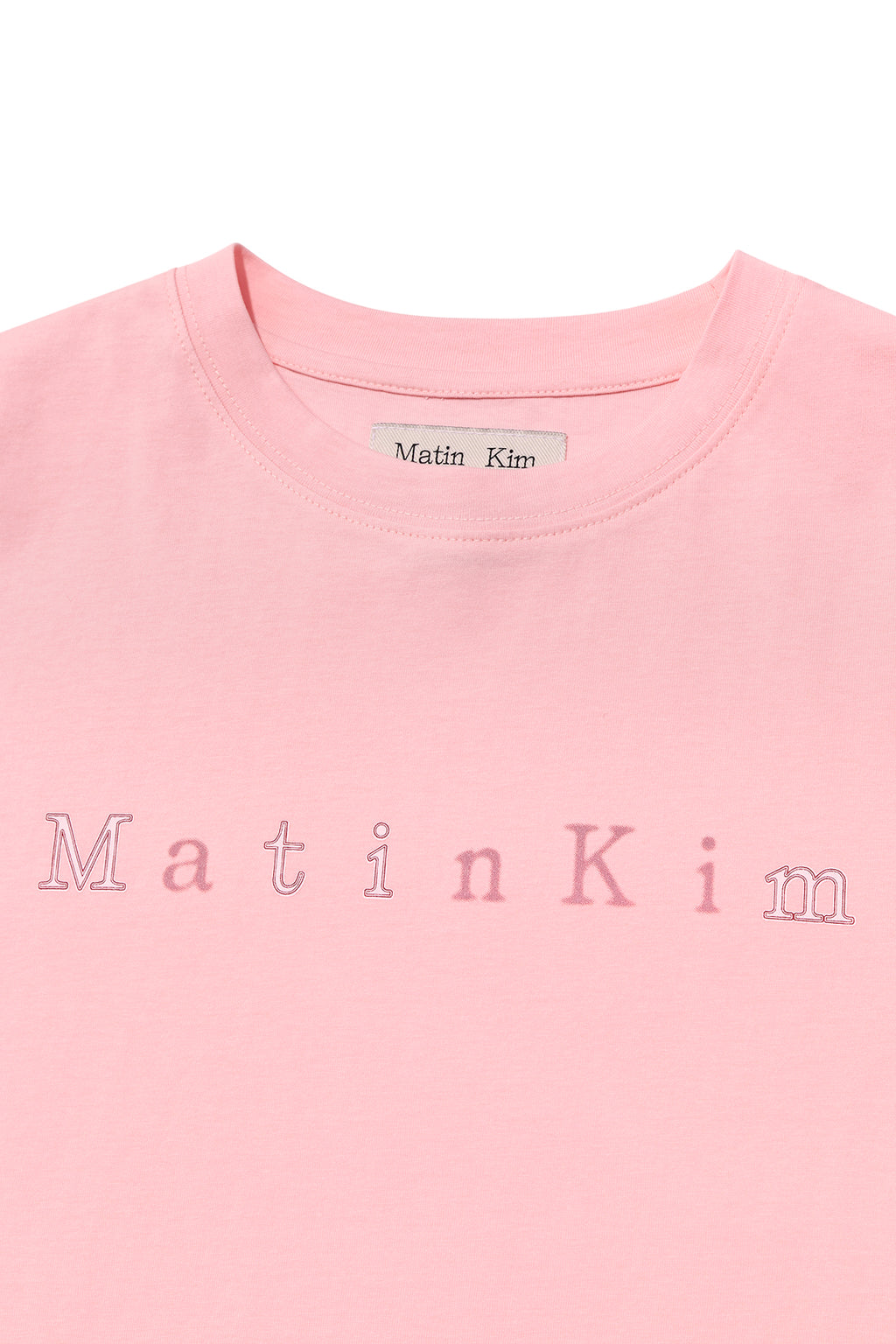 Matin Kim - Sticker Graphic Logo Top (Pink) product image 3 | TRAB K-Fashion Australia