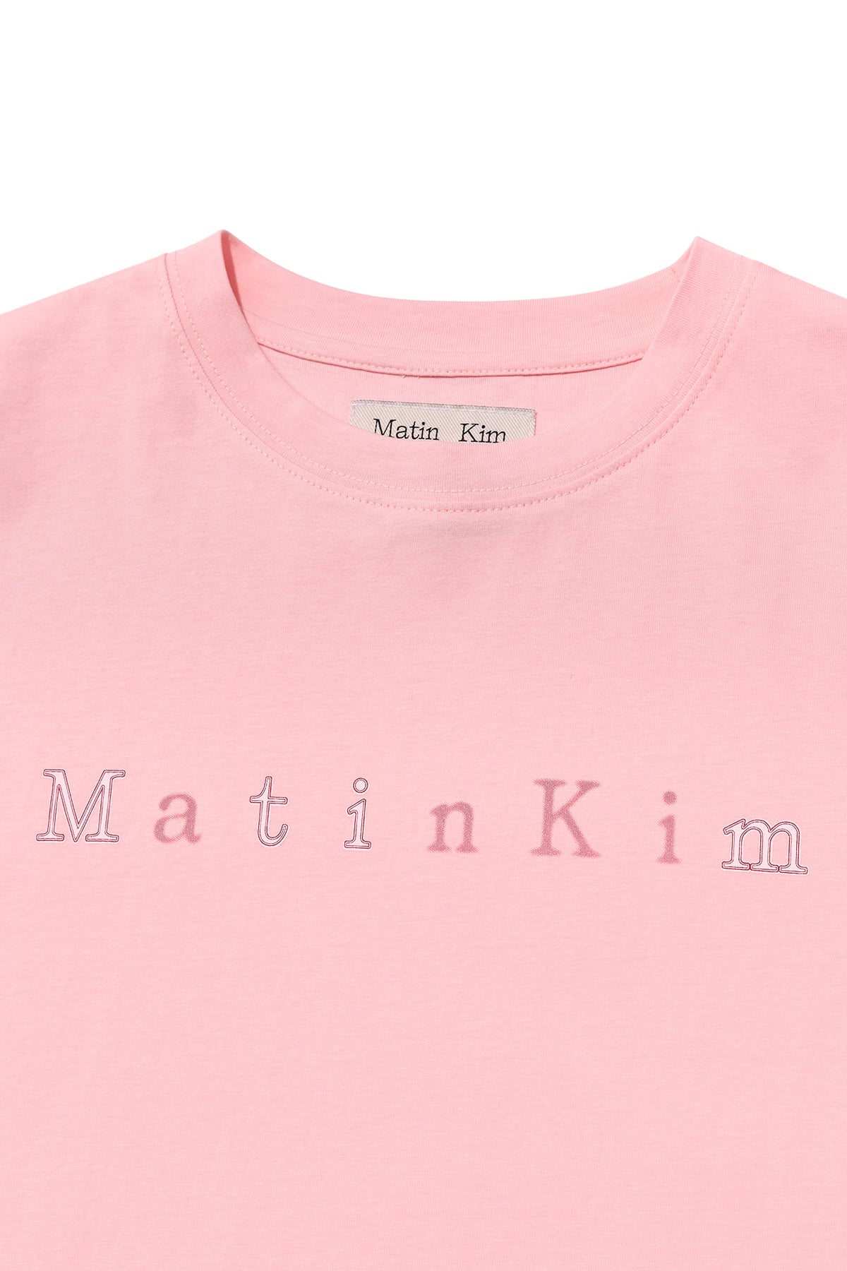 Matin Kim - Sticker Graphic Logo Top (Pink) product image 3 | TRAB K-Fashion Australia