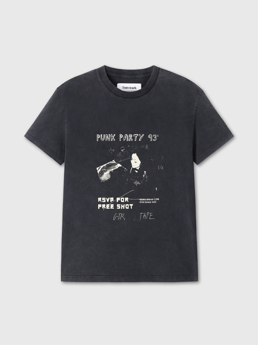 Tonywack - Garment-Dyed Rsvp T-Shirt (Faded Carbon) product image 7 | TRAB K-Fashion Australia