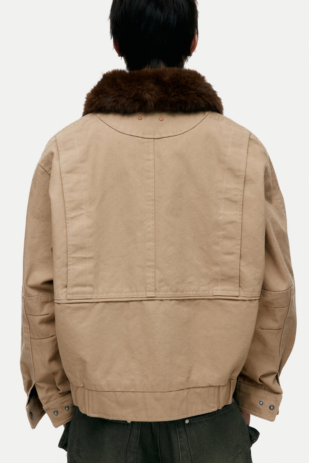 Andersson Bell - Unisex Ortega Washed Cotton Jacket (Beige) product image 6 | TRAB K-Fashion Australia