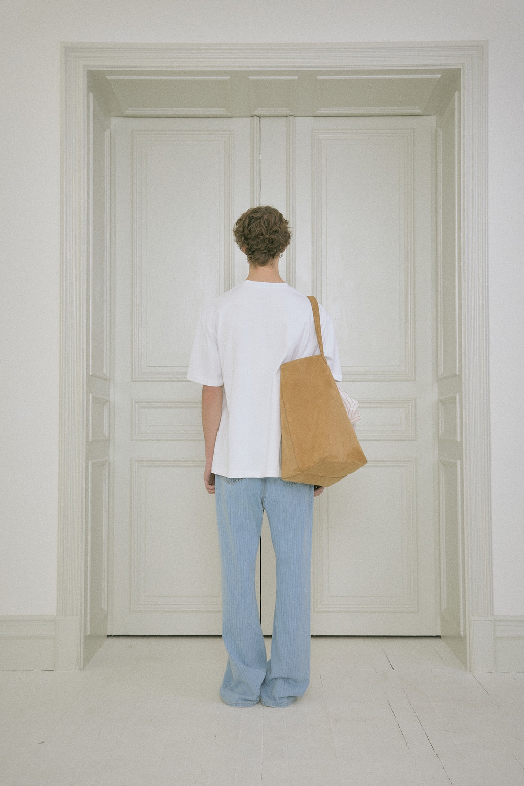 Stu - Embo Stripe Denim Pants Light (Blue) product image 3 | TRAB K-Fashion Australia