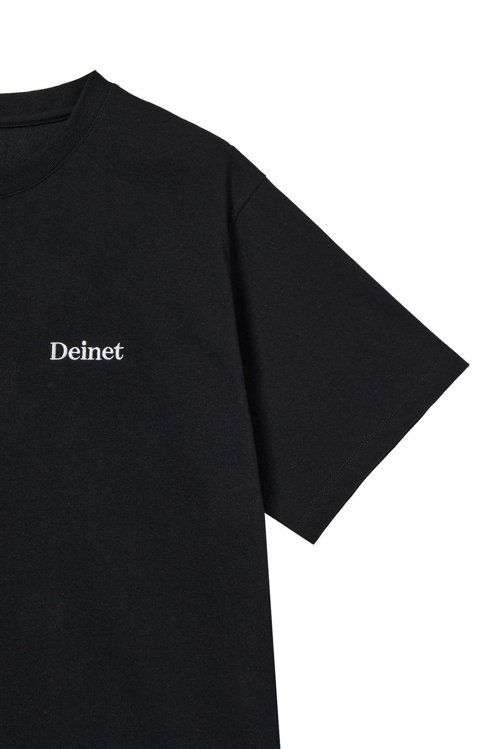 Deinet - Logo Embroidery Oversized T-Shirt (Black) product image 4 | TRAB K-Fashion Australia