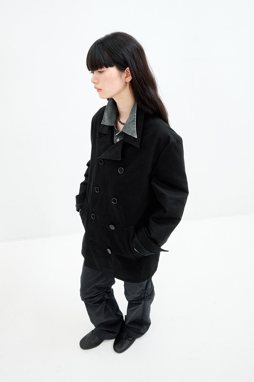 Hatchingroom - Pea Coat (Black) product image 14 | TRAB K-Fashion Australia