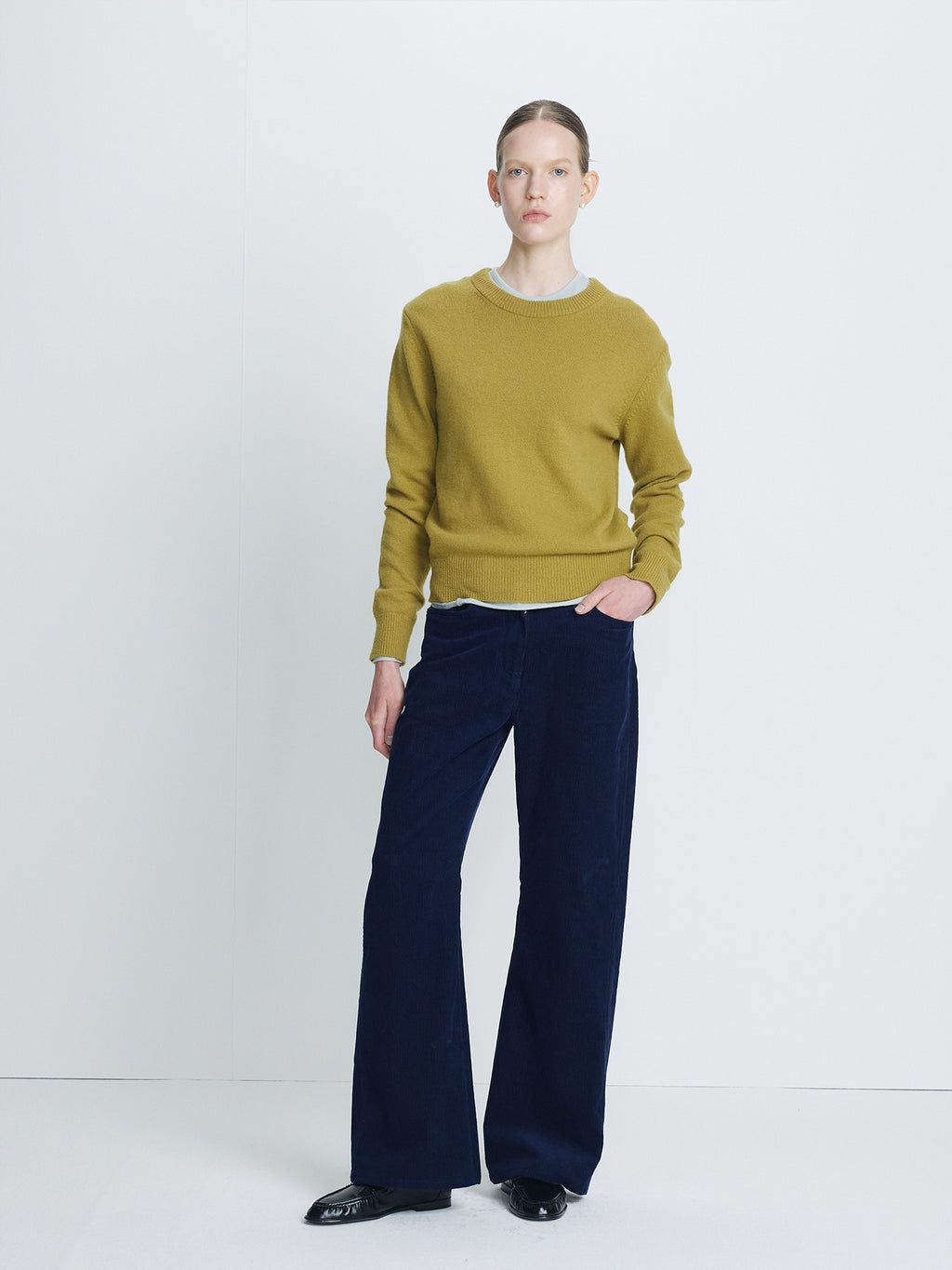 Tonywack - Corduroy Oversized Pants (Midnight Blue) product image 2 | TRAB K-Fashion Australia