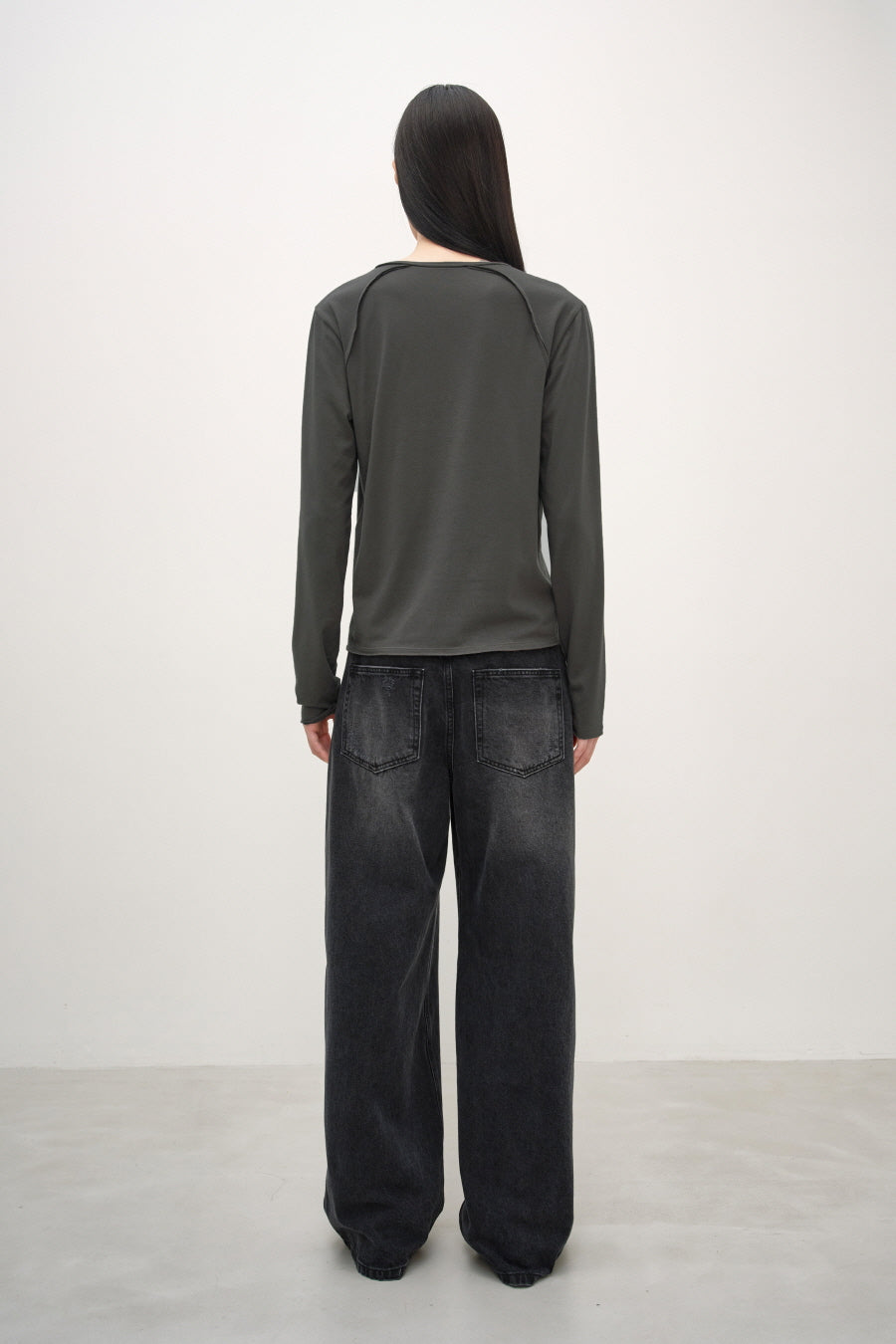 Insilence - Argyle Hotfix Long Sleeve (Khaki) product image 4 | TRAB K-Fashion Australia