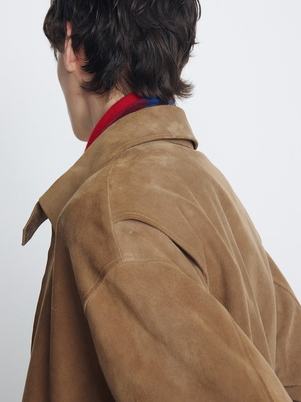 Tonywack - Goat Suede Relaxed Bomber Jacket (Beige) product image 8 | TRAB K-Fashion Australia